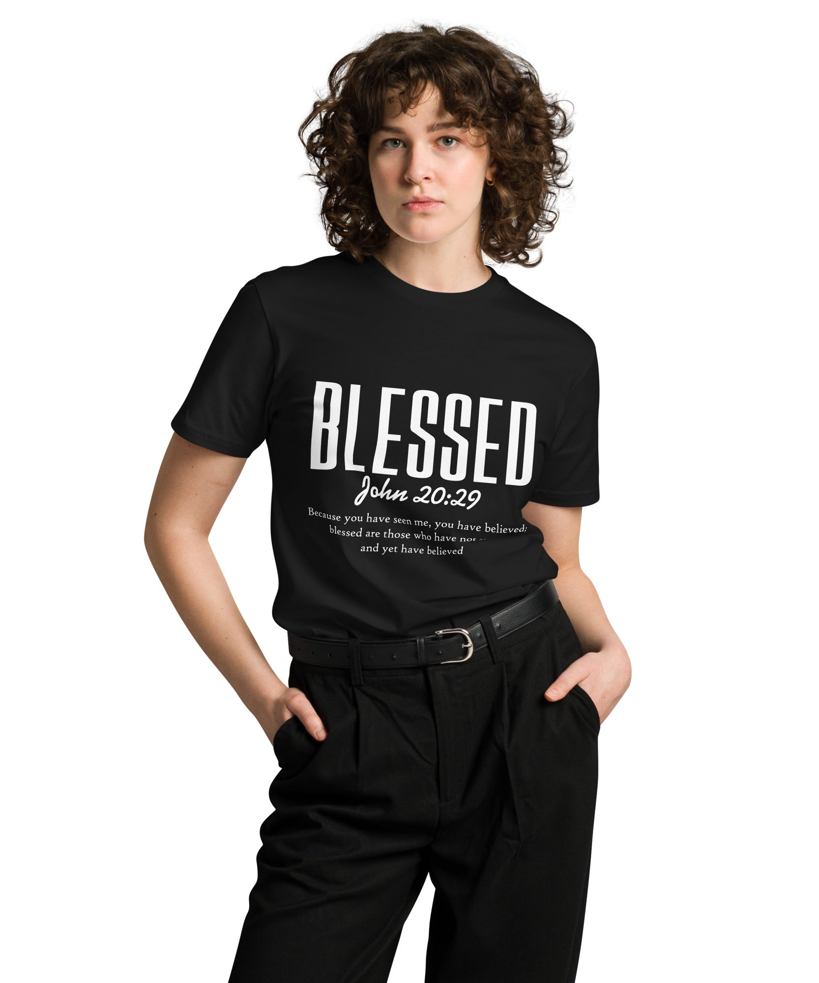 Blessed Faith Inspirational Unisex Premium Cotton T-Shirt | Gallory Hive