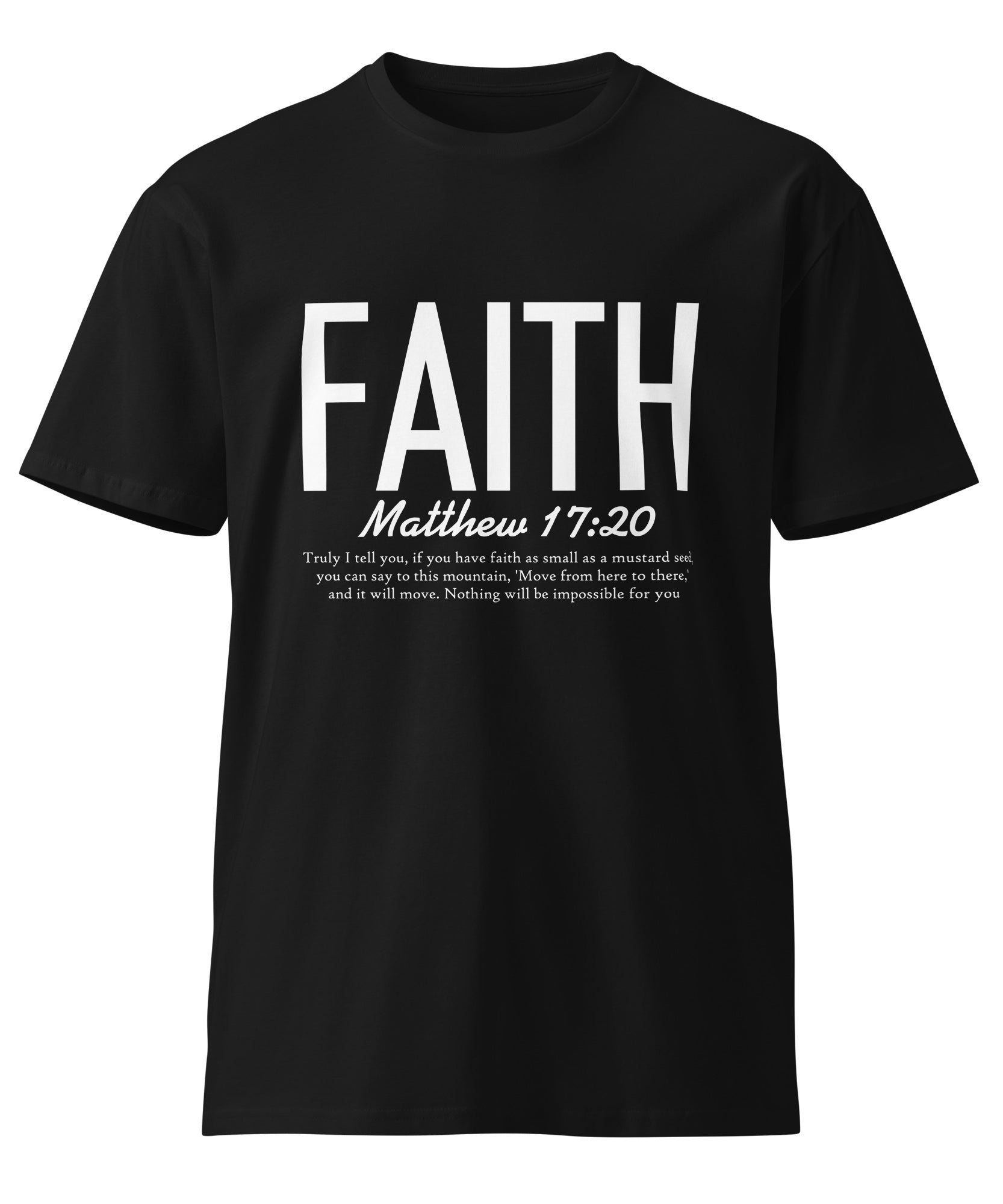 Faith Inspirational Premium Unisex Cotton T-Shirt | Gallory Hive