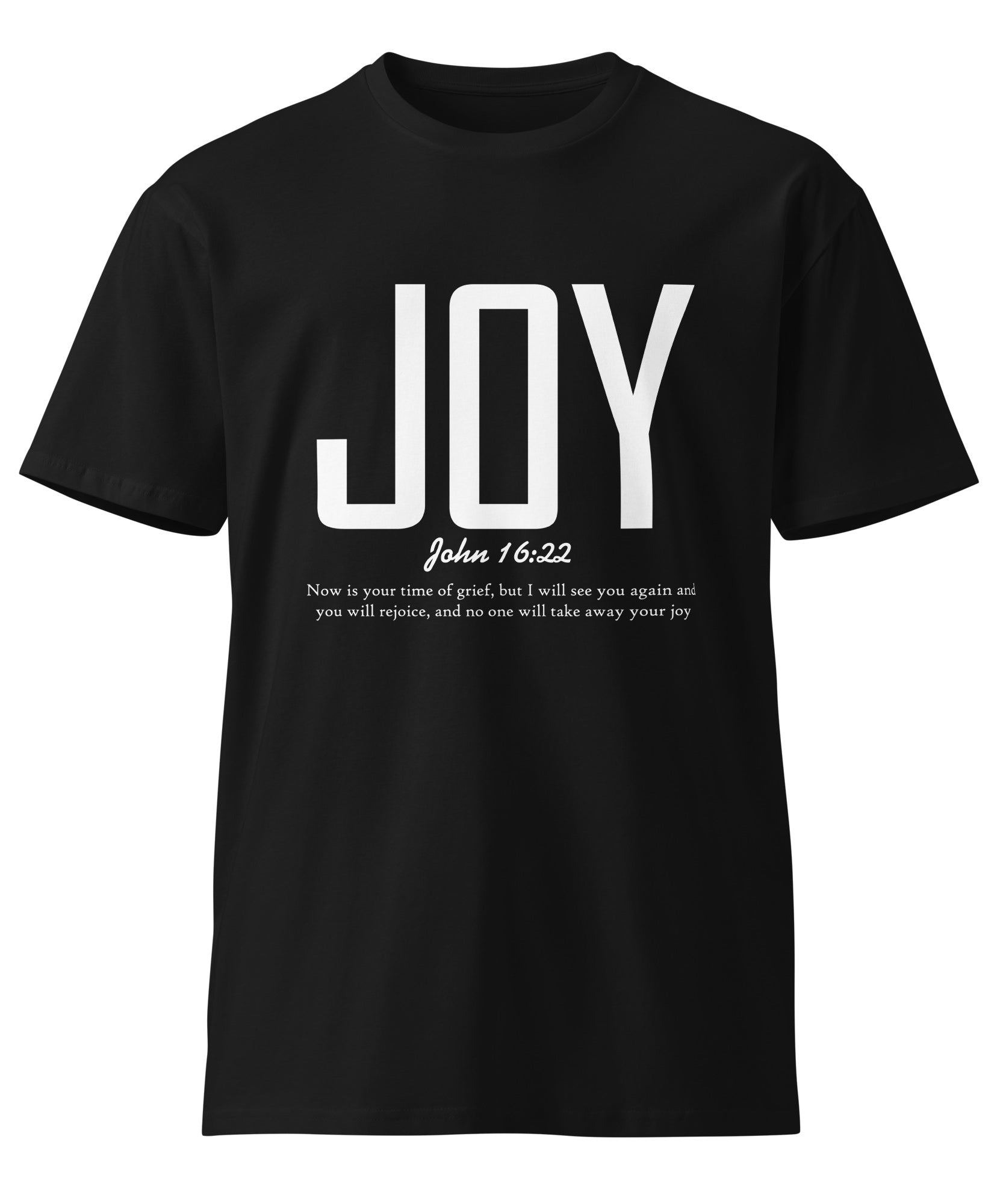 Joy Faith Inspirational Premium Unisex Cotton T-Shirt | Gallory Hive