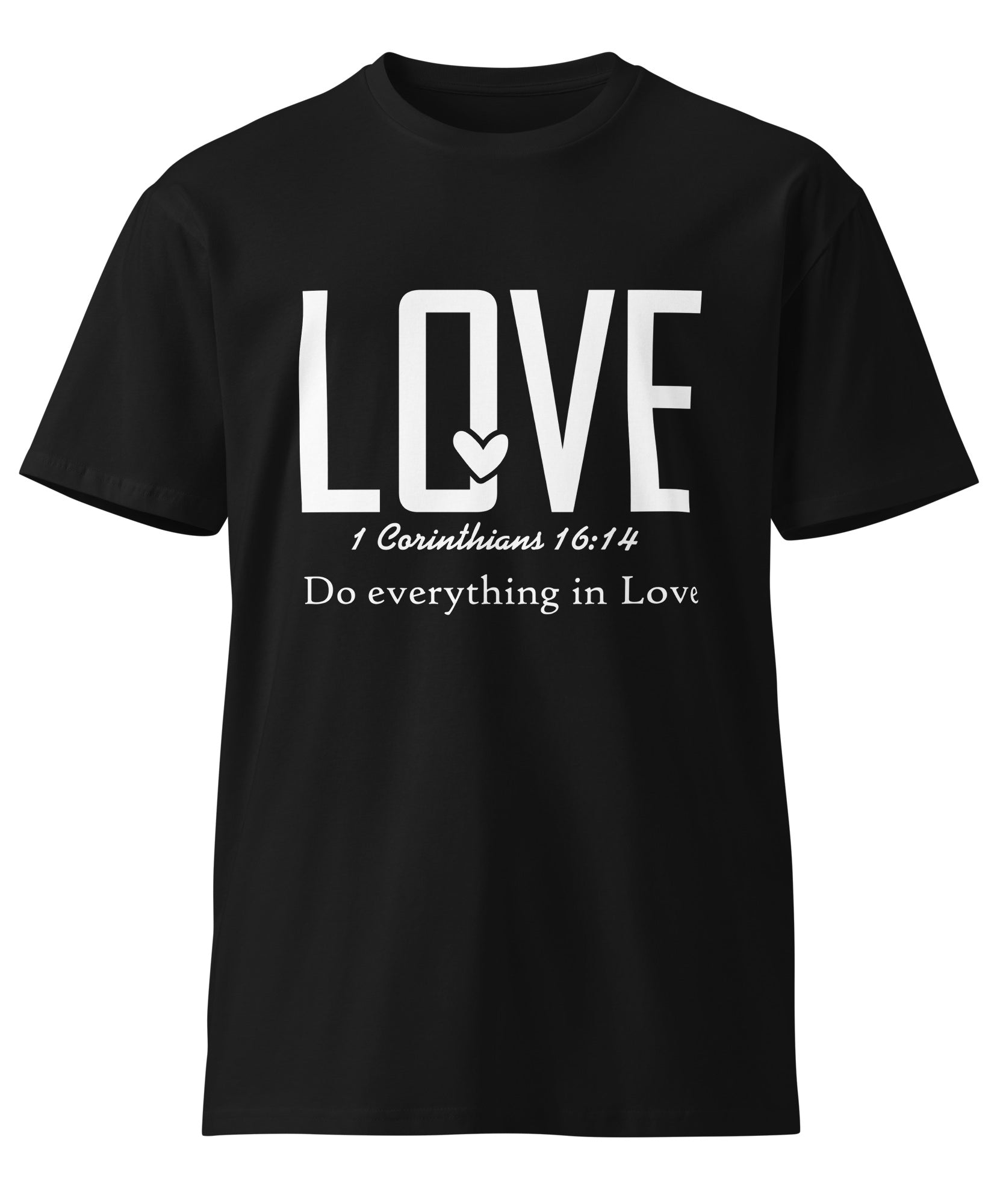 Love Faith Inspirational Premium Unisex Cotton T-Shirt | Gallory Hive
