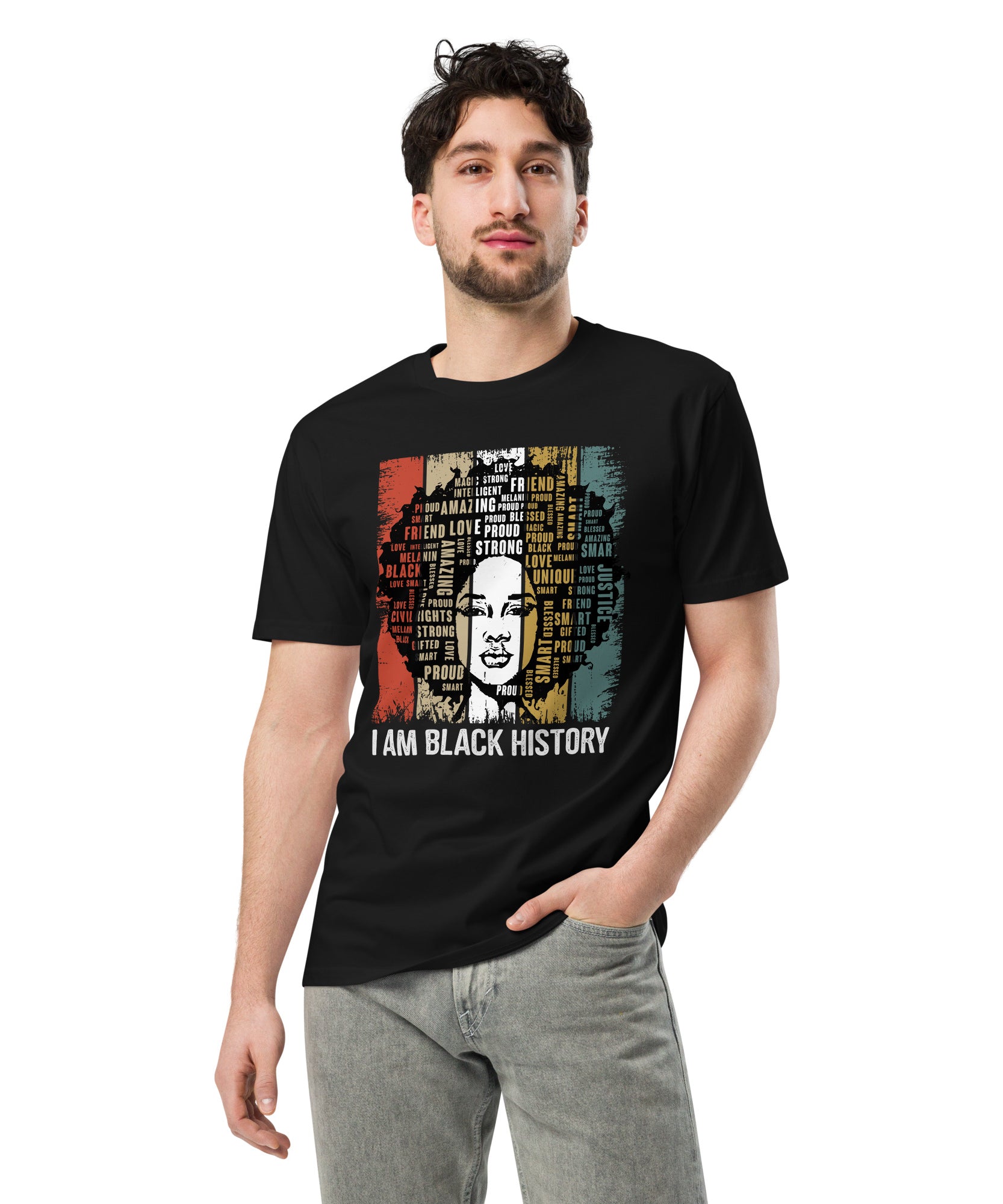 Black History Pride Premium Unisex Cotton T-Shirt | Gallory Hive