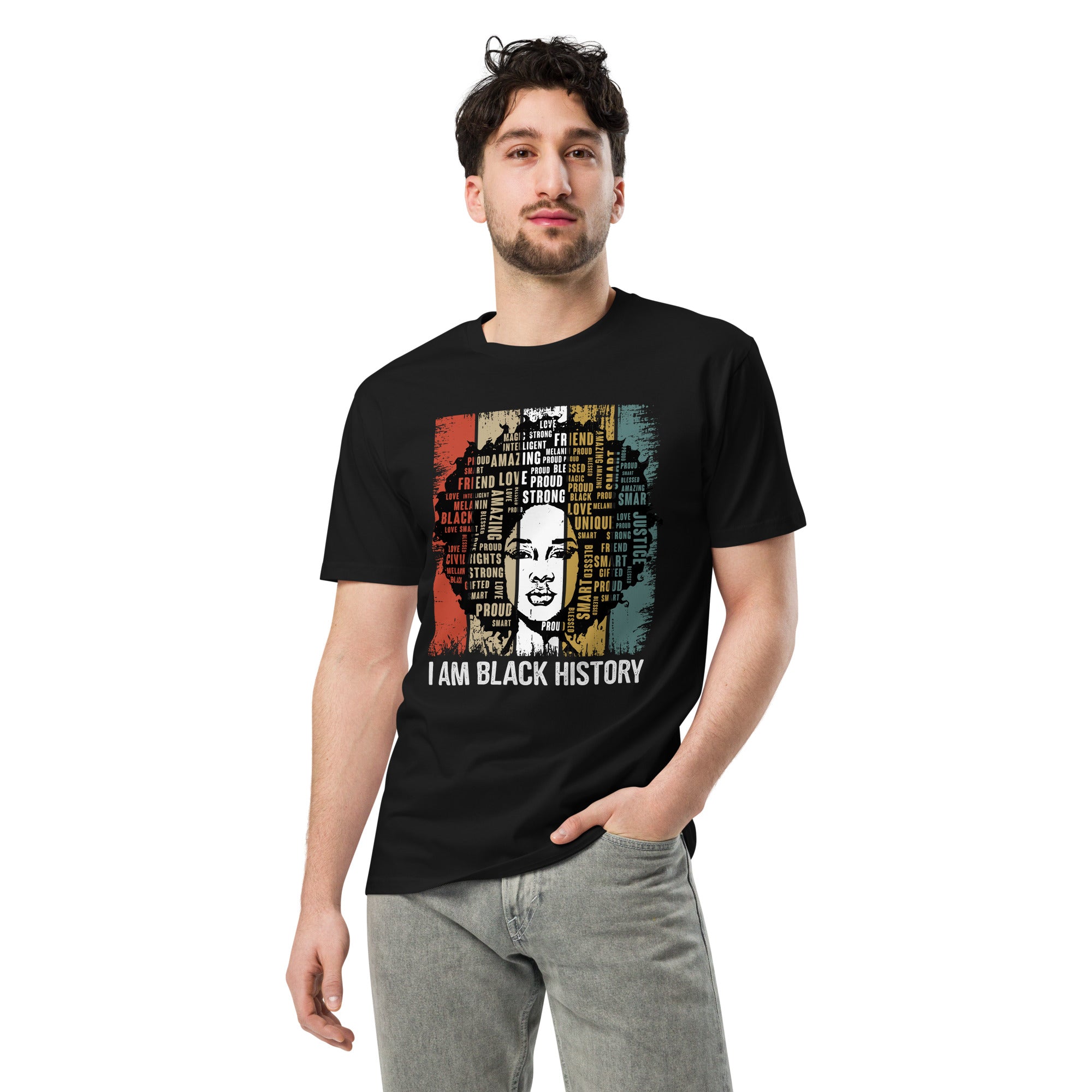 Black History Pride Premium Unisex Cotton T-Shirt | Gallory Hive