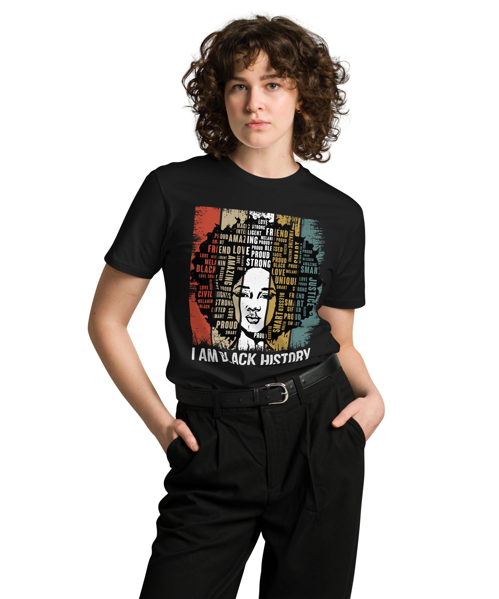 Black History Pride Premium Unisex Cotton T-Shirt | Gallory Hive