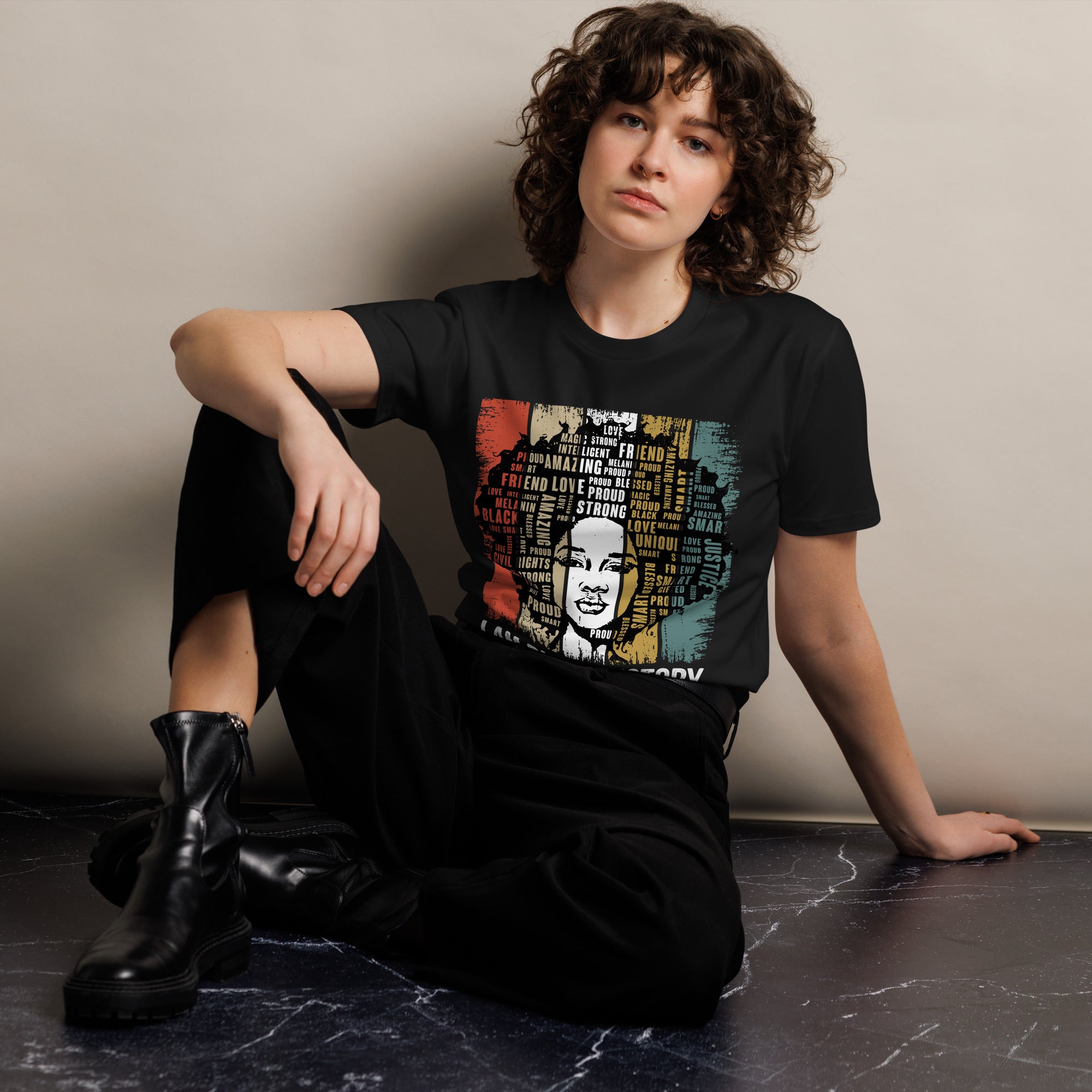 Black History Pride Premium Unisex Cotton T-Shirt | Gallory Hive