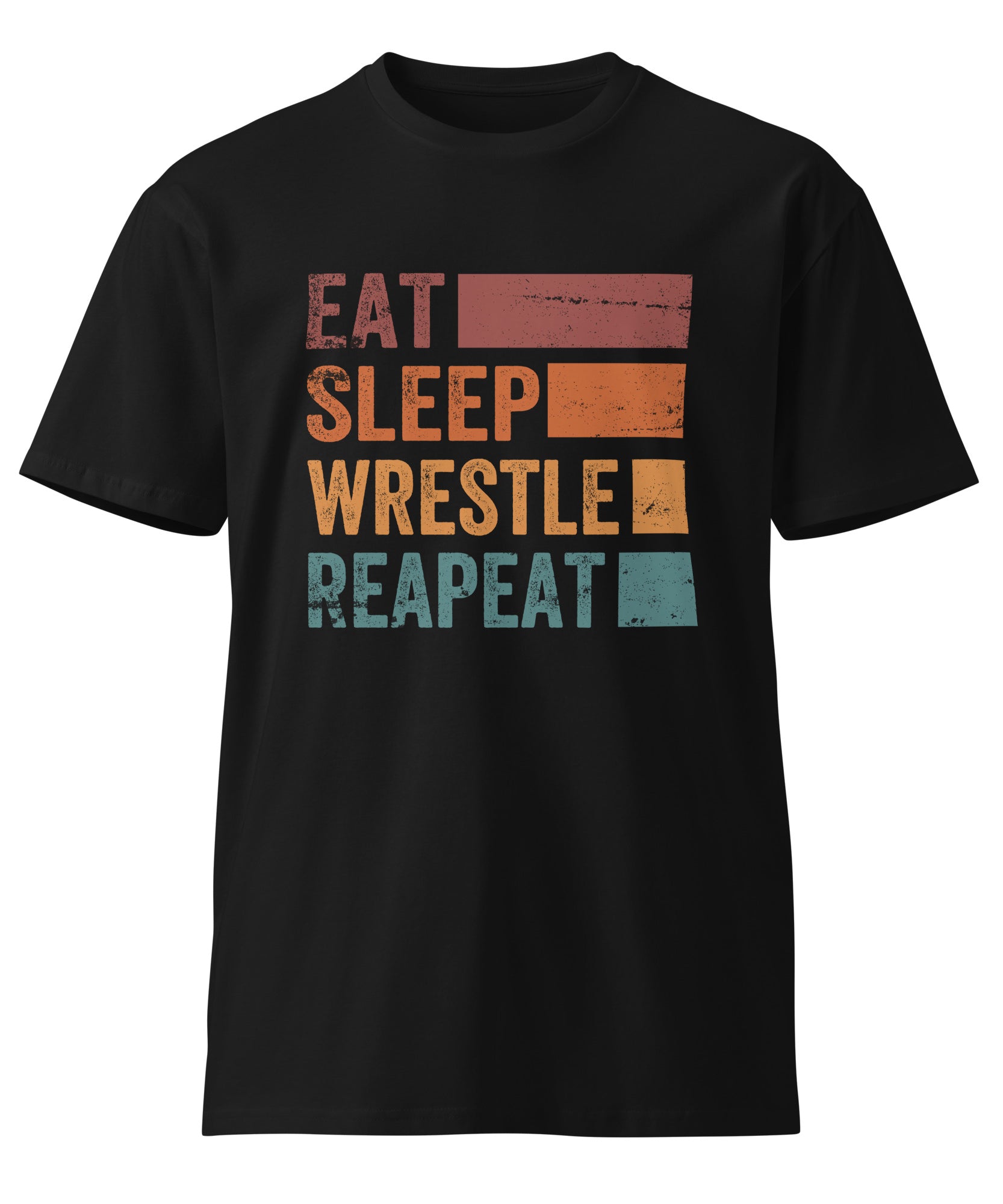 Eat Sleep Wrestle Repeat Wrestling Unisex Premium T-Shirt | Gallory Hive