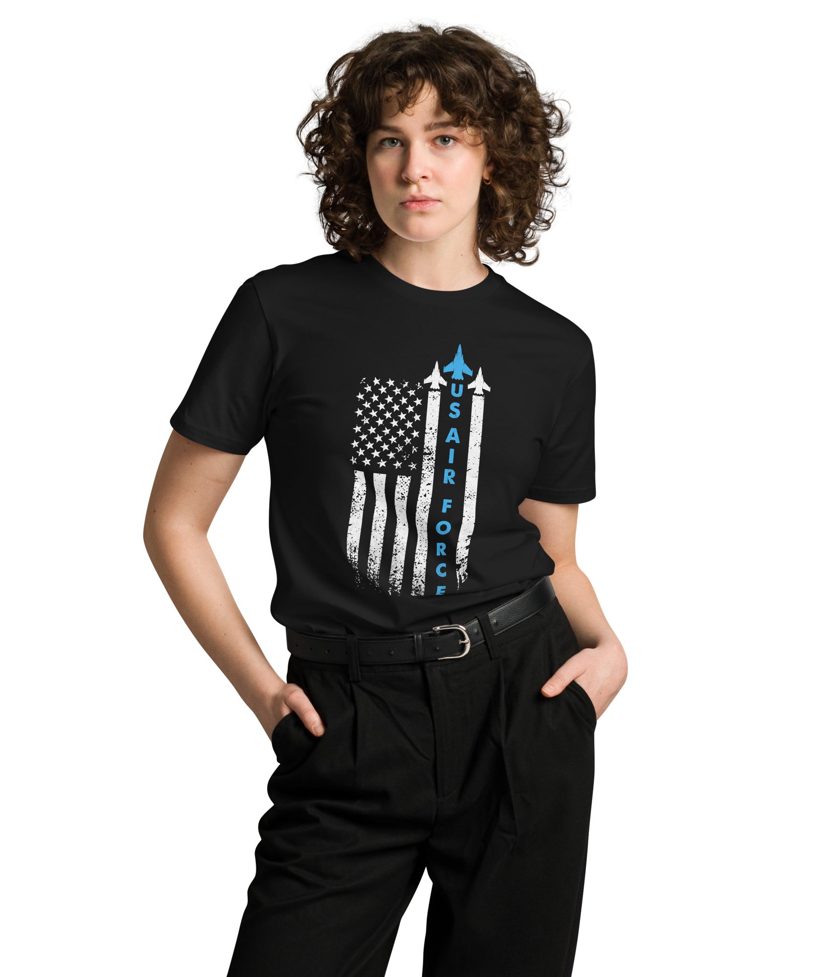 US Air Force Patriotic Cotton Unisex T-Shirt | Gallory Hive