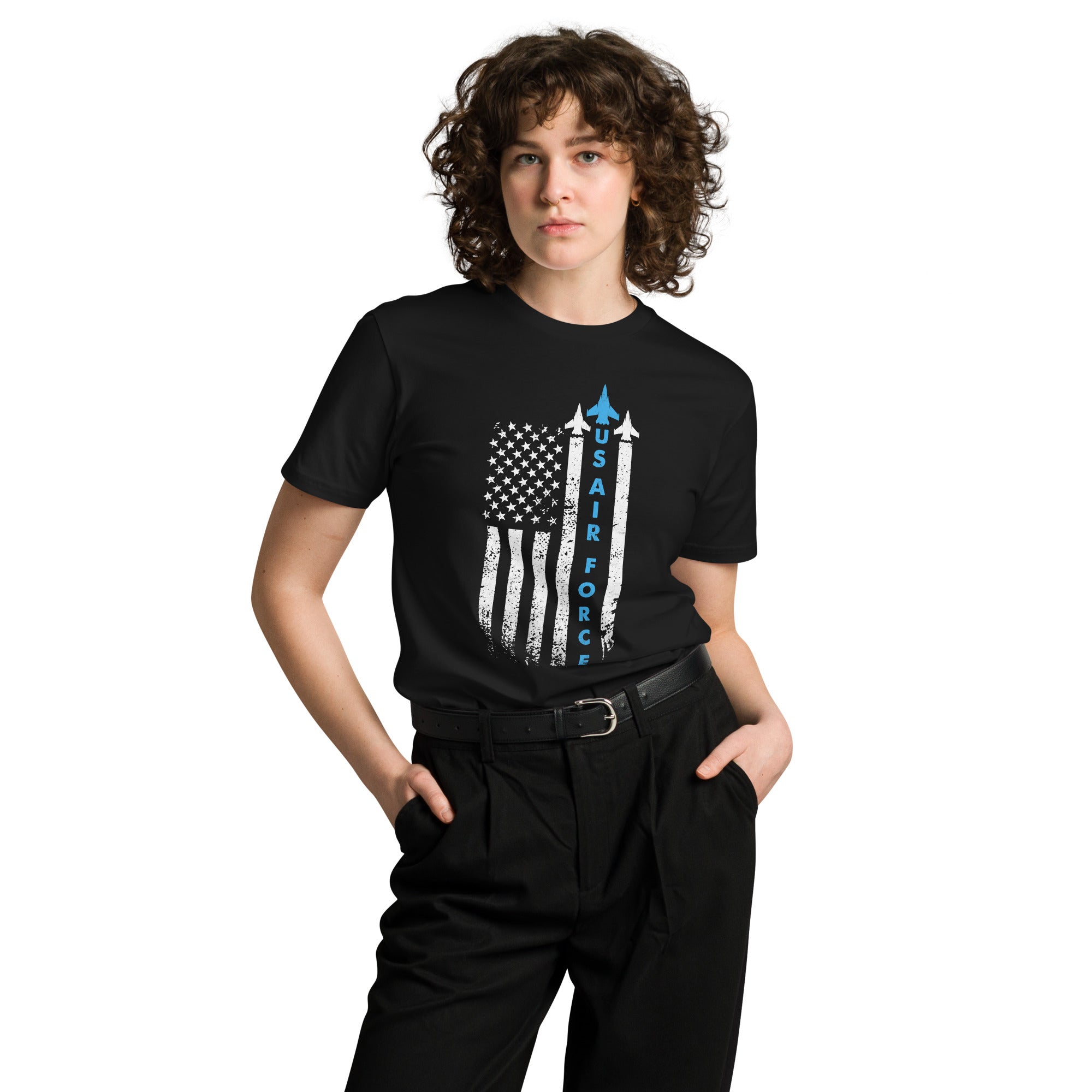 US Air Force Patriotic Cotton Unisex T-Shirt | Gallory Hive