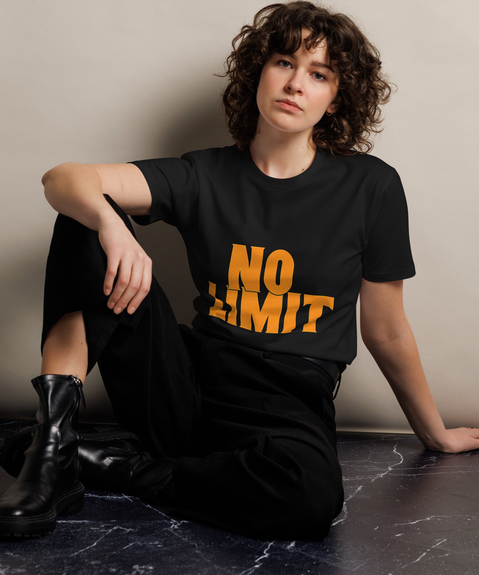 NO LIMIT Premium Unisex Cotton T-Shirt | Gallory Hive
