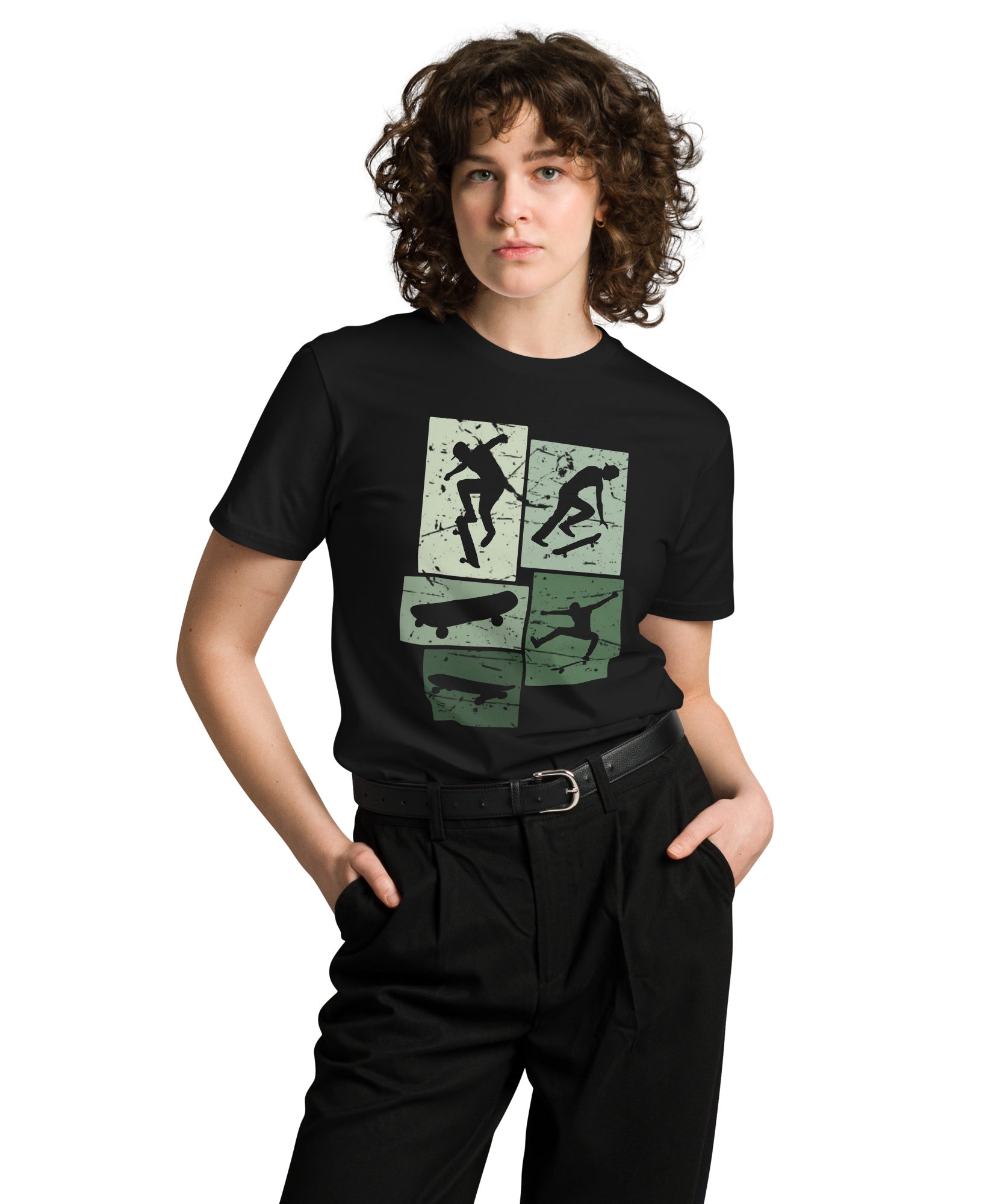 Vintage Skateboarding Cotton Premium T-Shirt | Gallory Hive