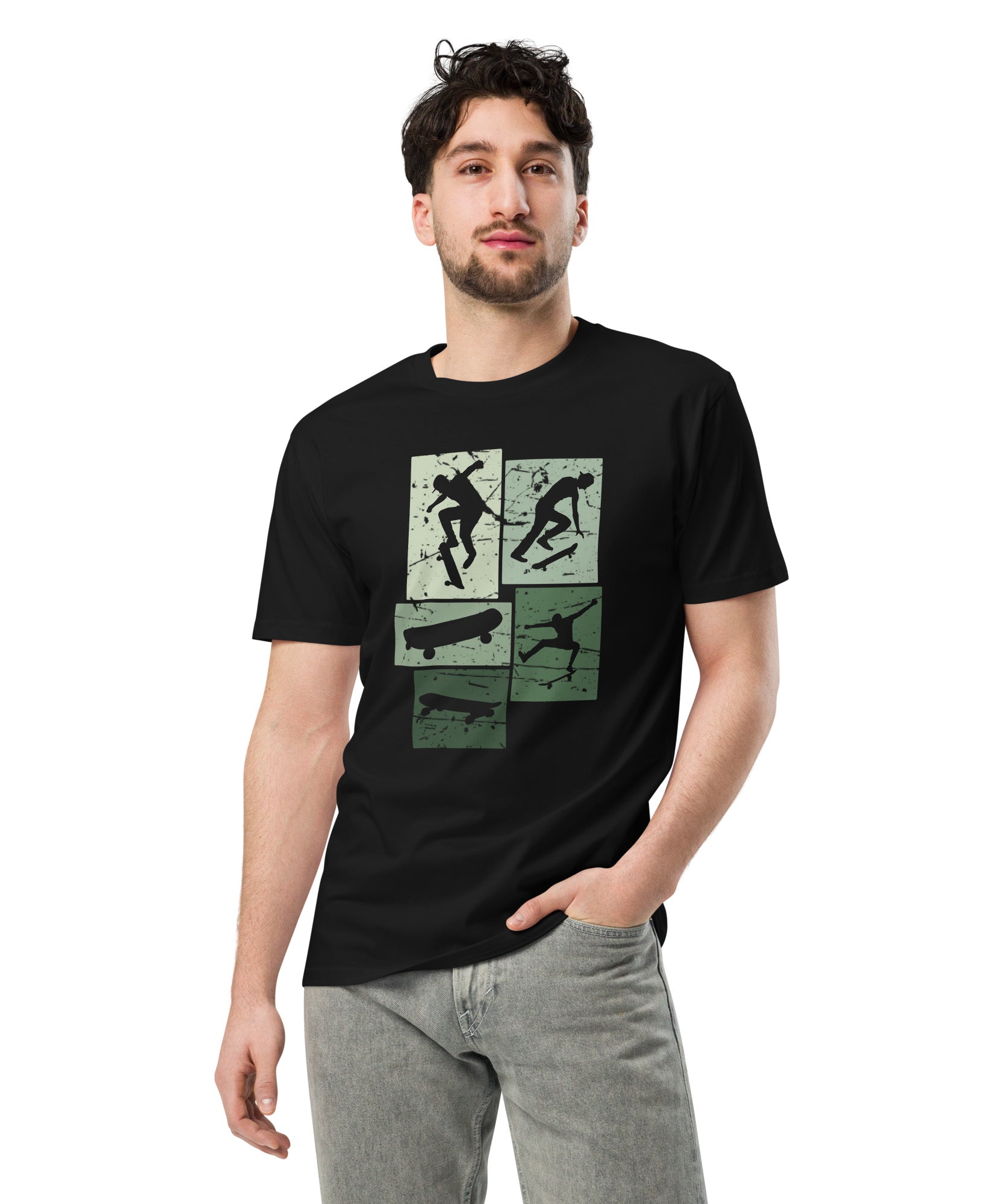 Vintage Skateboarding Cotton Premium T-Shirt | Gallory Hive