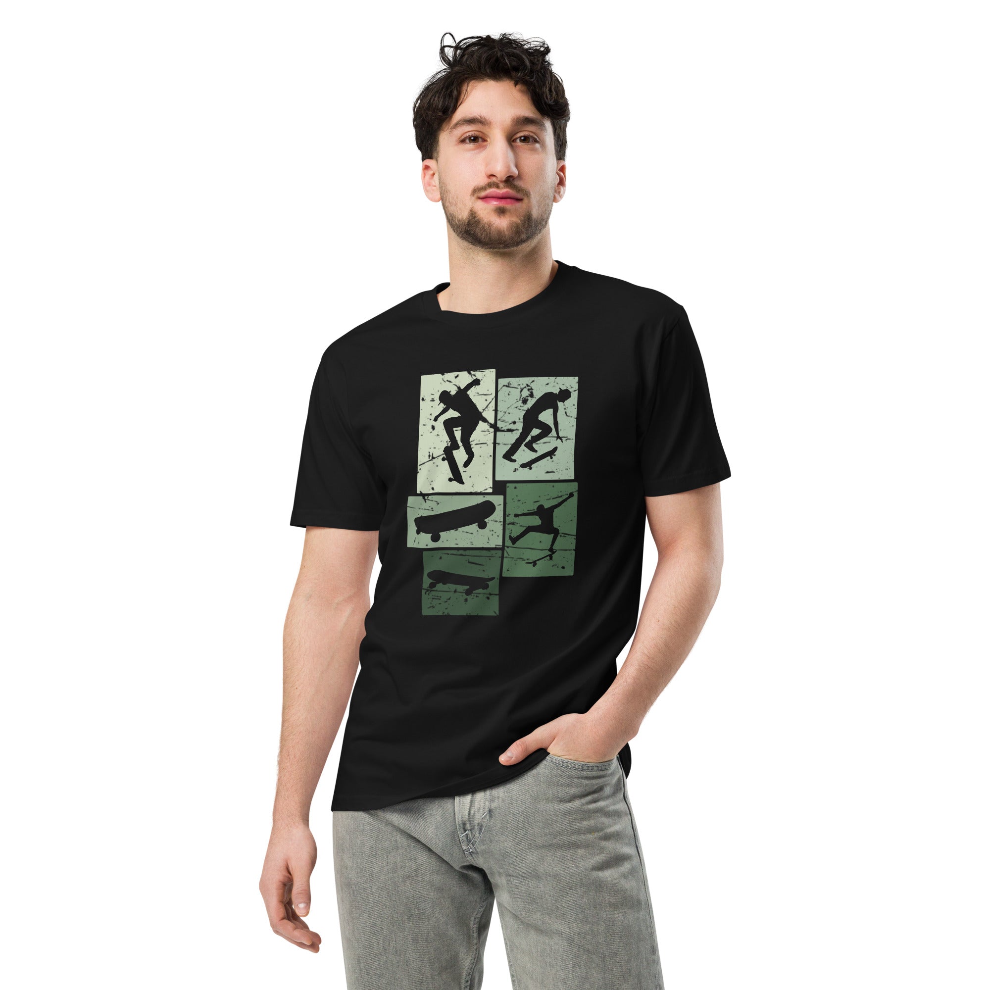 Vintage Skateboarding Cotton Premium T-Shirt | Gallory Hive