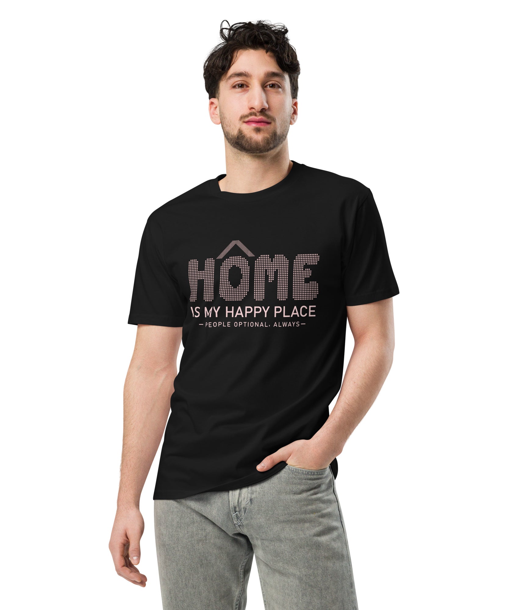 Introvert Homebody Premium Cotton T-Shirt | Gallory Hive