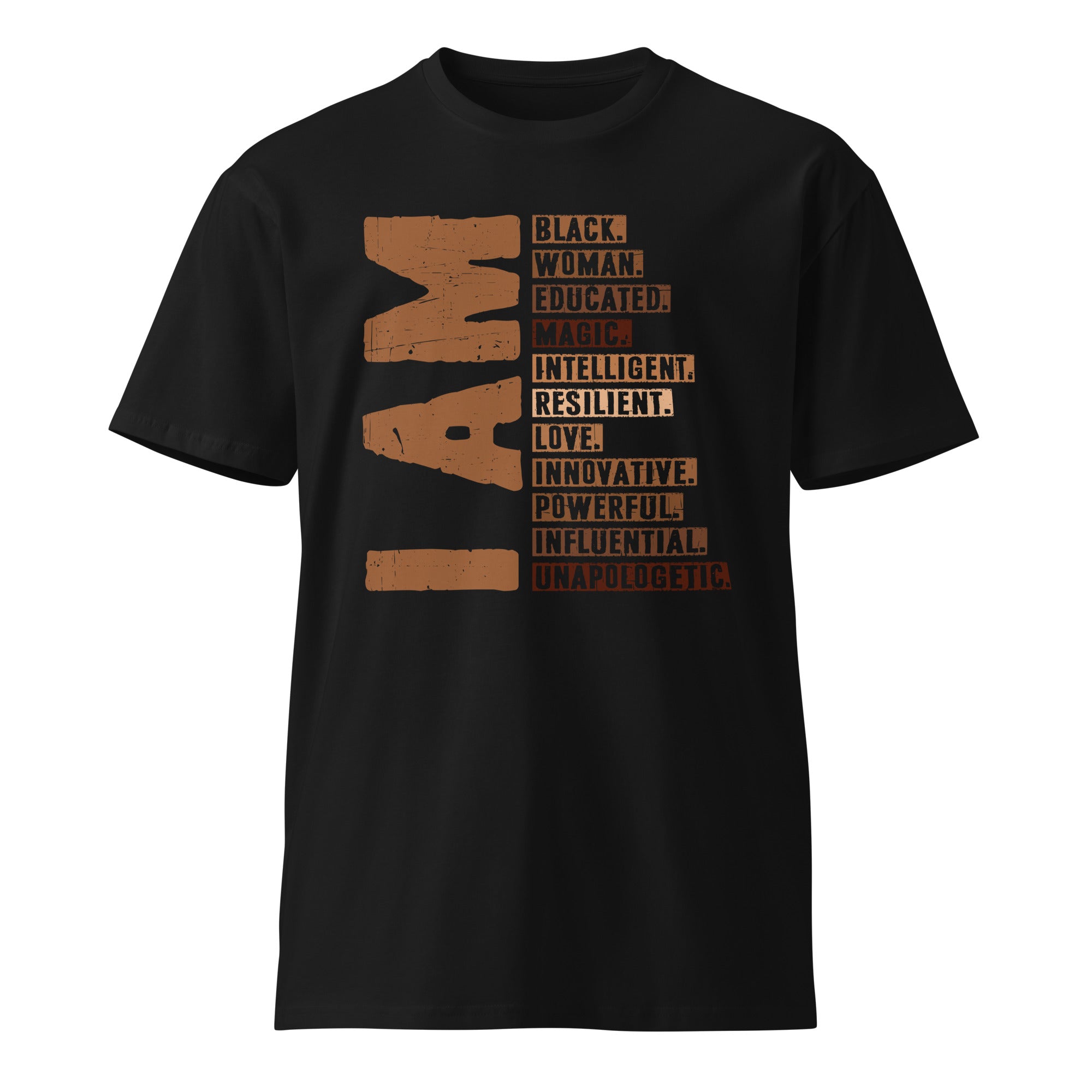 Powerful Black Woman Quote Premium Cotton T-Shirt | Gallory Hive