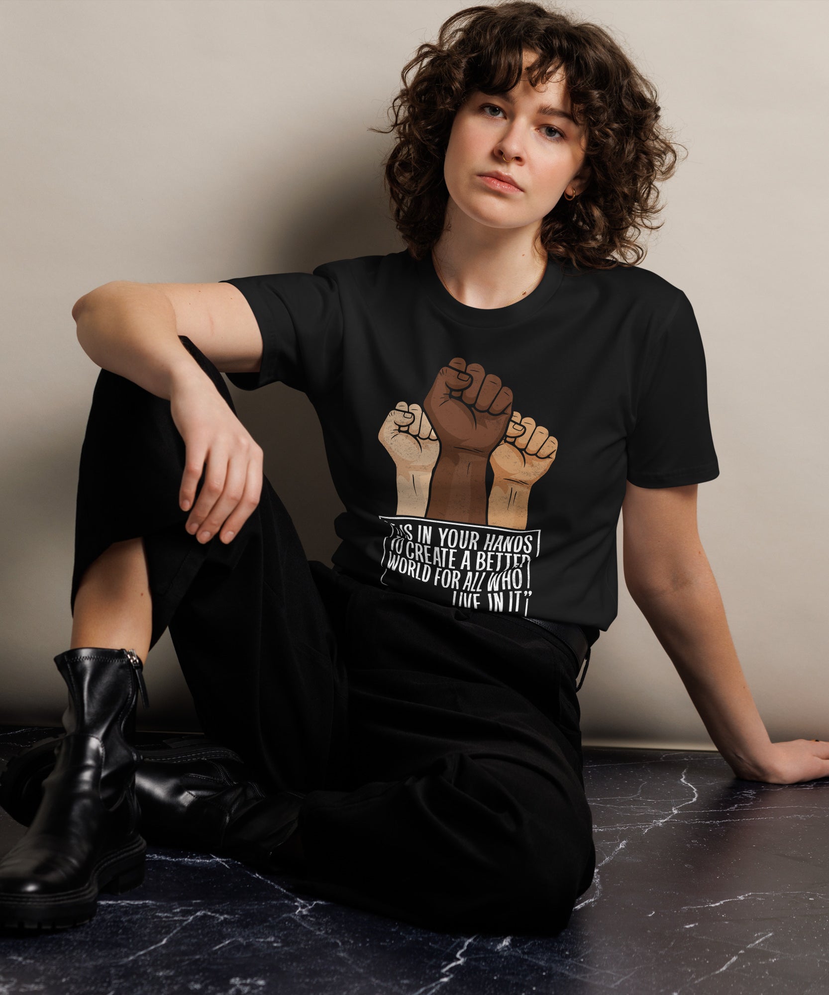Mandela Inspirational Unisex Premium Cotton T-Shirt | Gallory Hive