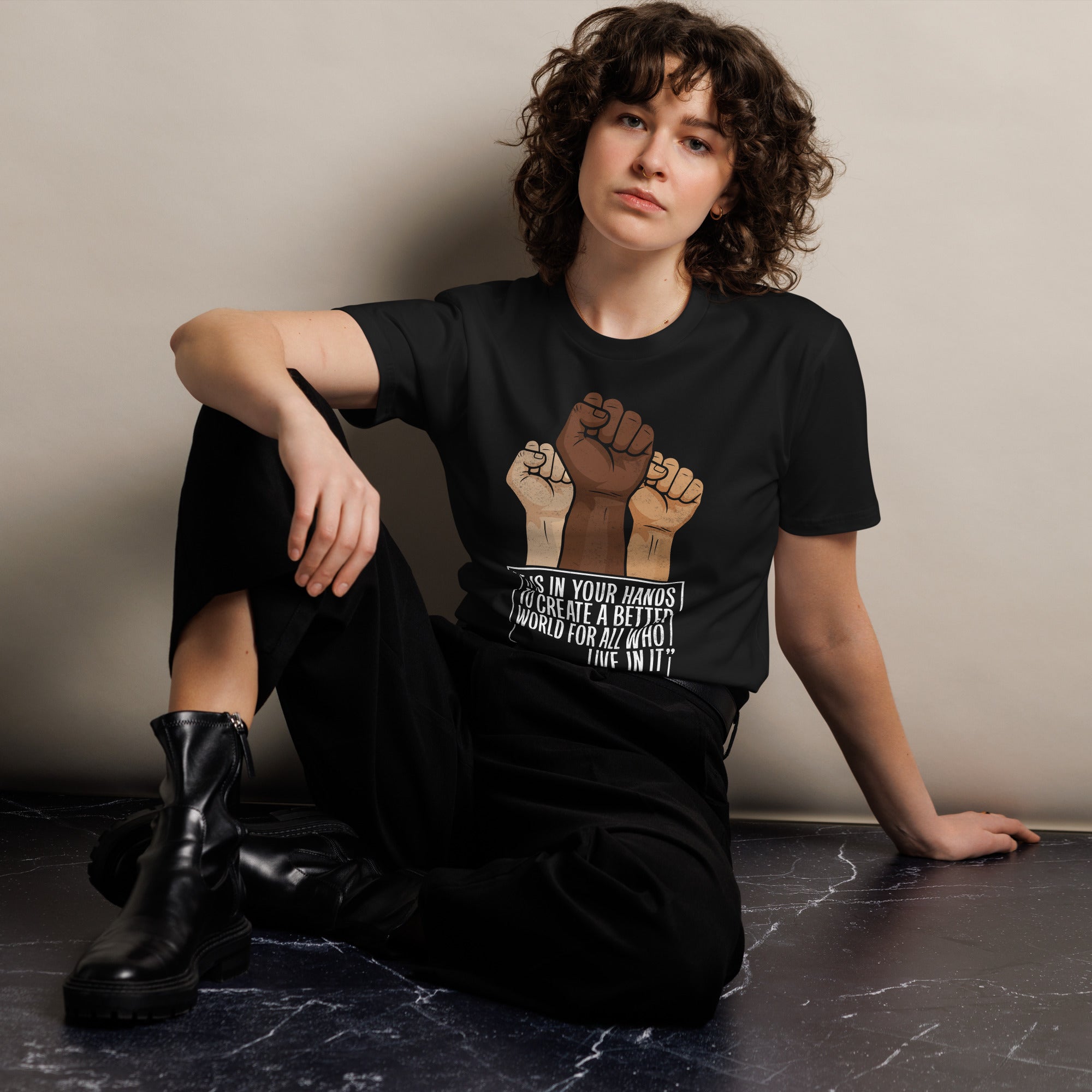 Mandela Inspirational Unisex Premium Cotton T-Shirt | Gallory Hive