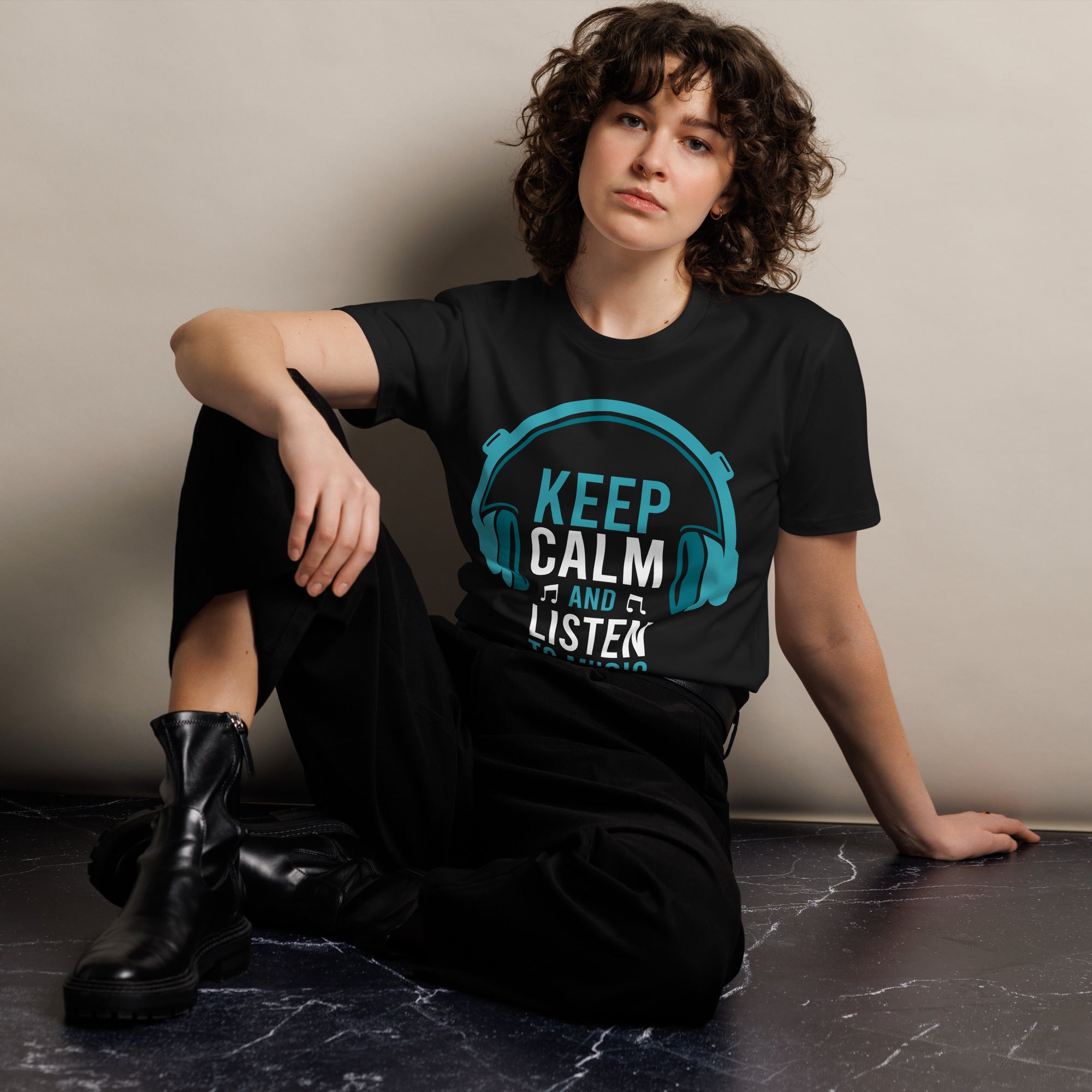 Keep Calm Listen Music Lover T-Shirt | Gallory Hive