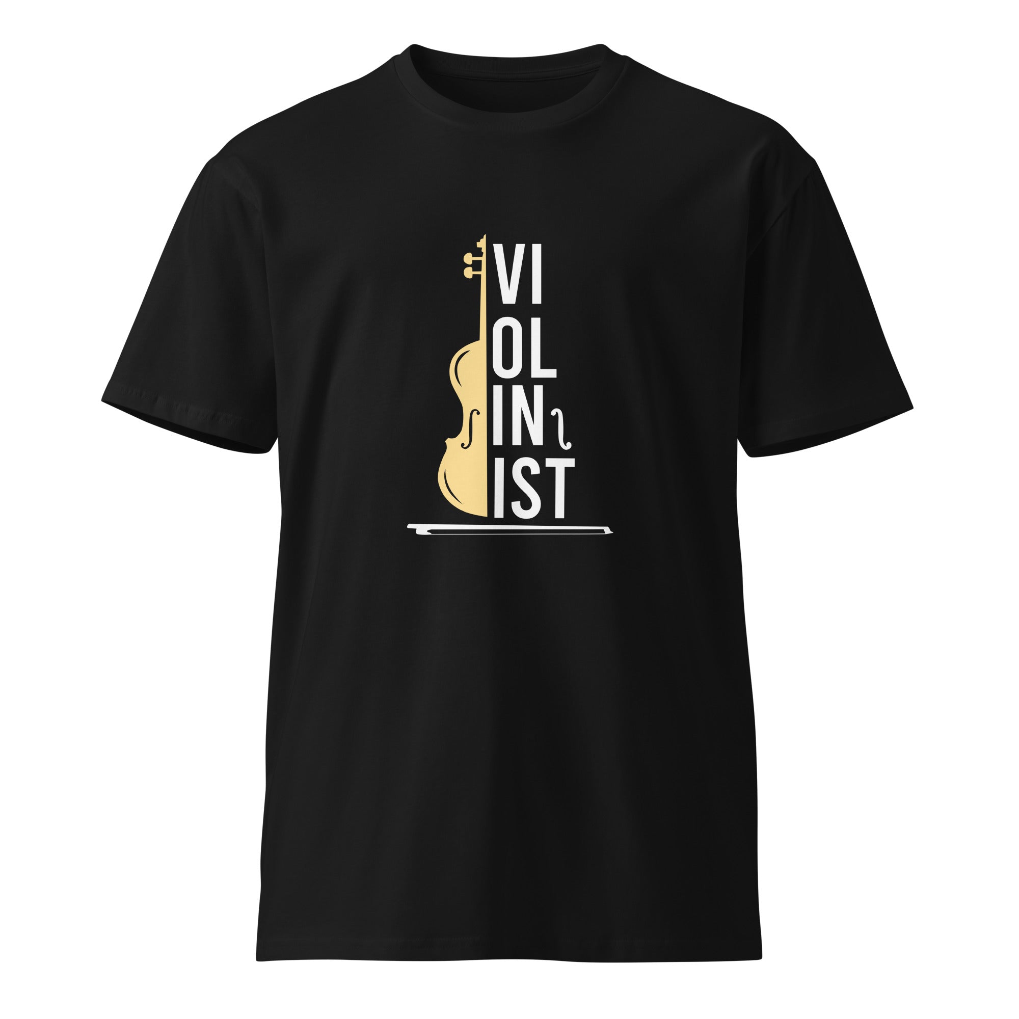 Minimal Violin Silhouette Music T-Shirt | Gallory Hive