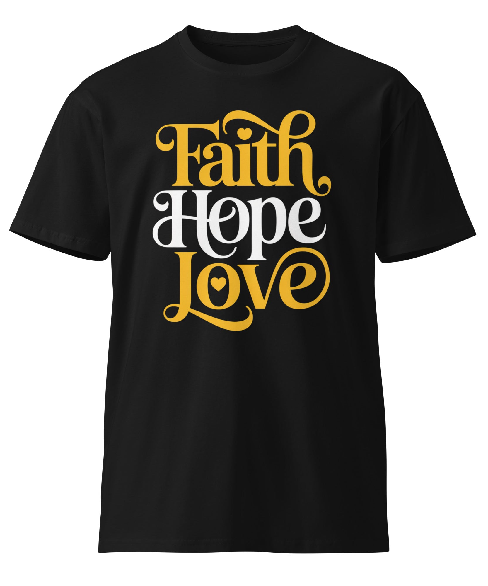 Faith Hope Love Unisex Premium Cotton T-Shirt | Gallory Hive