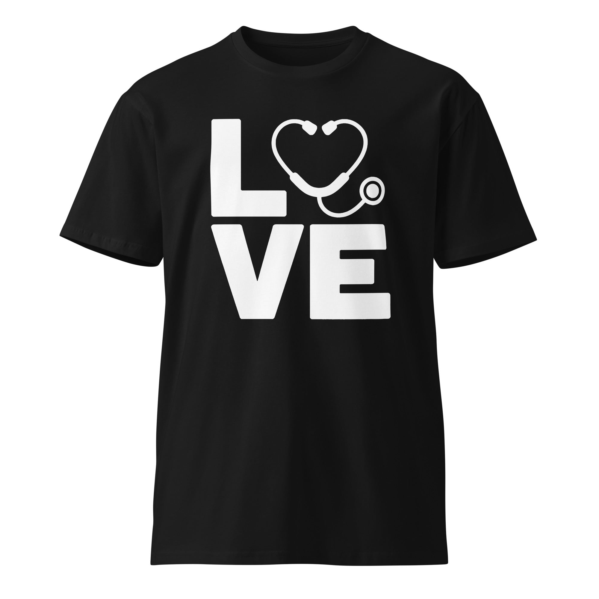 Love Stethoscope Graphic Unisex Premium T-Shirt | Gallory Hive