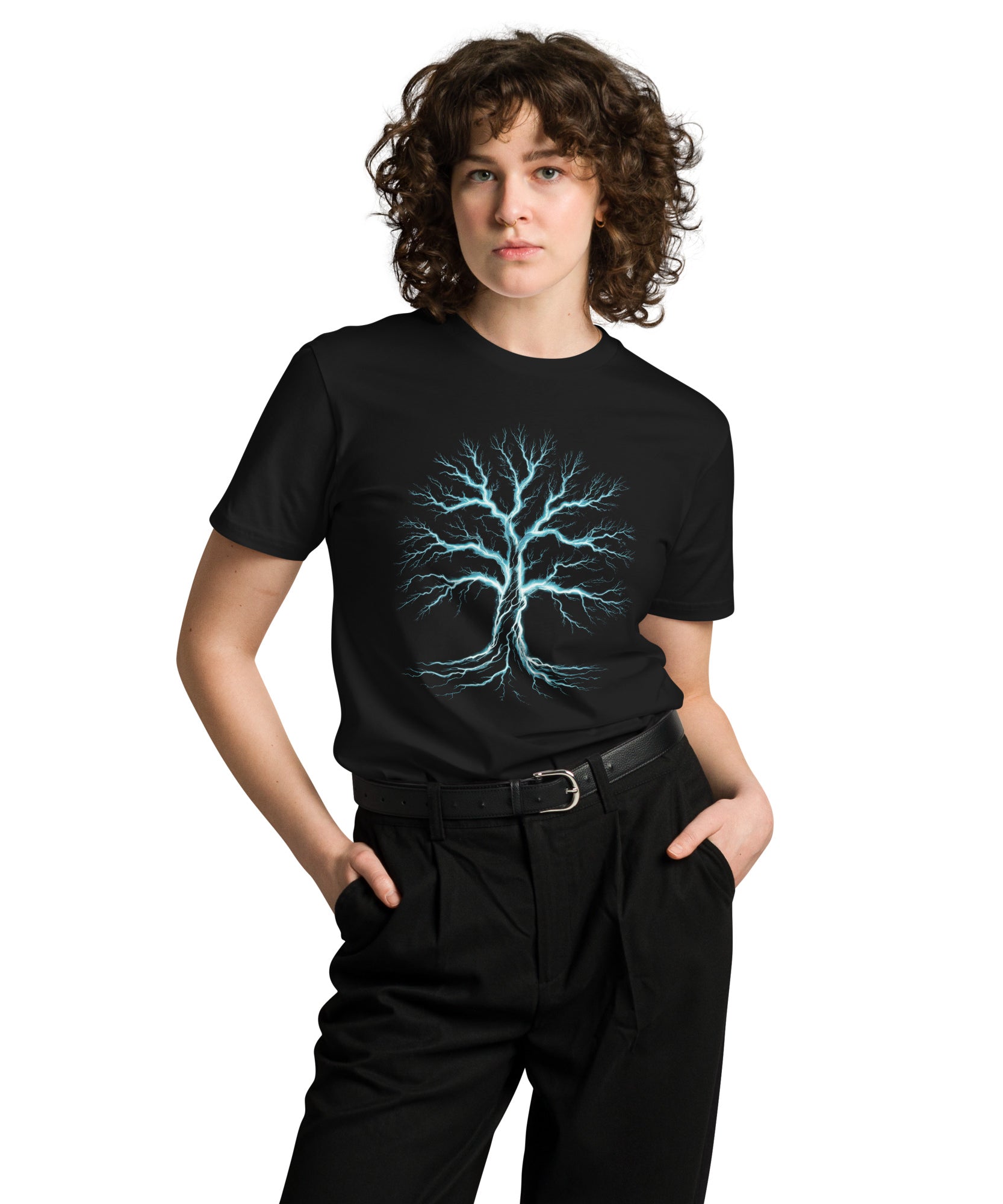 Glowing Mystic Tree of Life Graphic Unisex Premium T-shirt | Gallory Hive