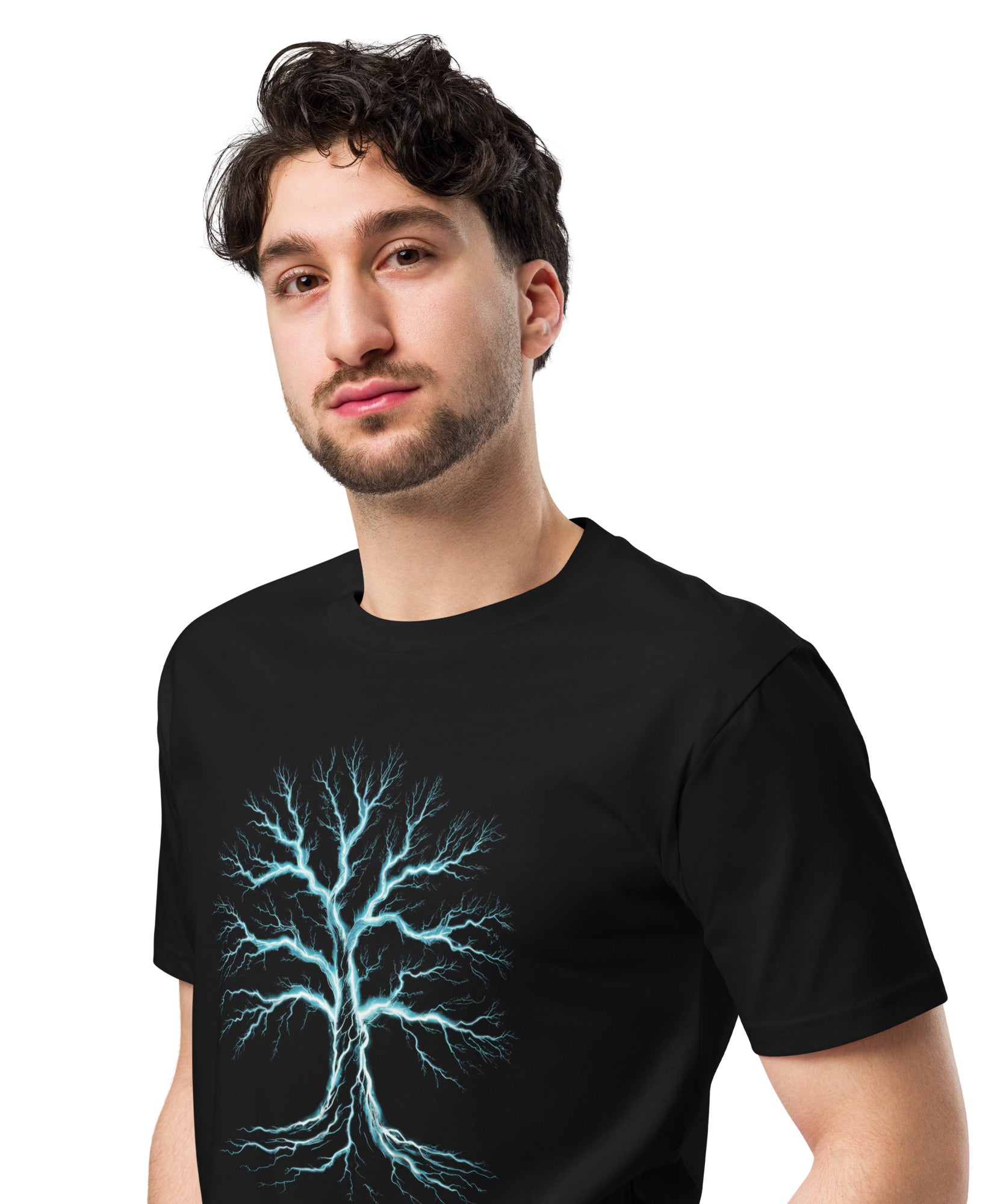 Glowing Mystic Tree of Life Graphic Unisex Premium T-shirt | Gallory Hive