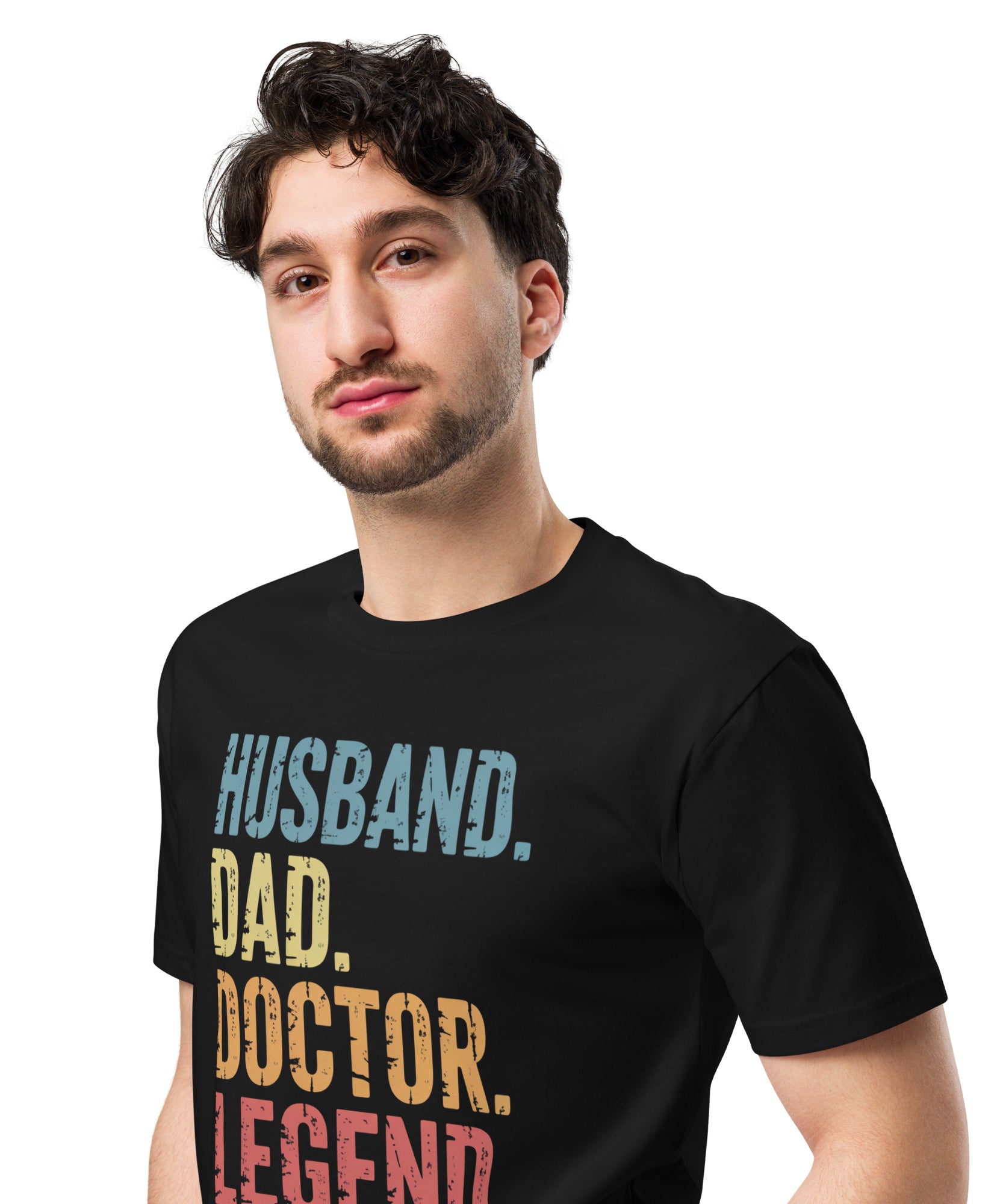 Husband Dad Doctor Legend Funny Doctor Unisex Premium T-Shirt | Gallory Hive