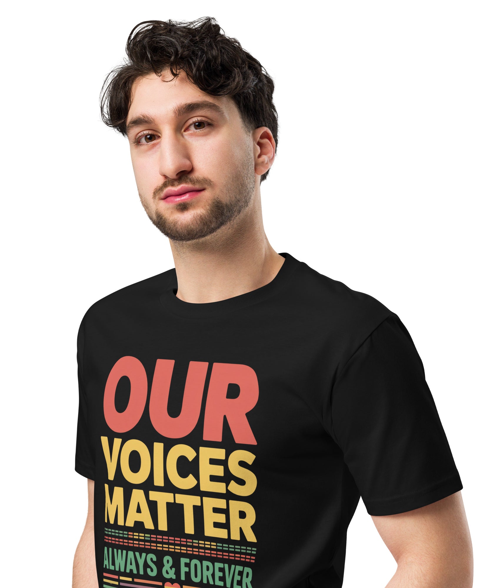 Our Voices Matter Always & Forever Pride Unisex Premium T-shirt | Gallory Hive