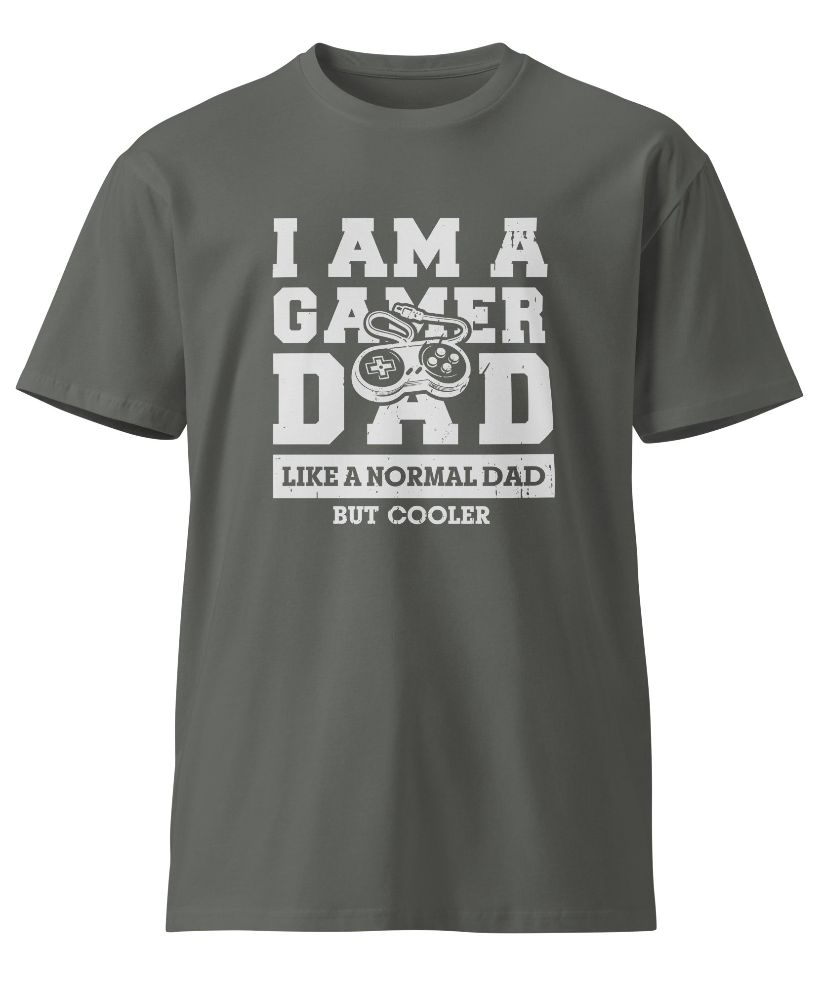 Retro Gamer Dad Premium Cotton T-Shirt | Gallory Hive