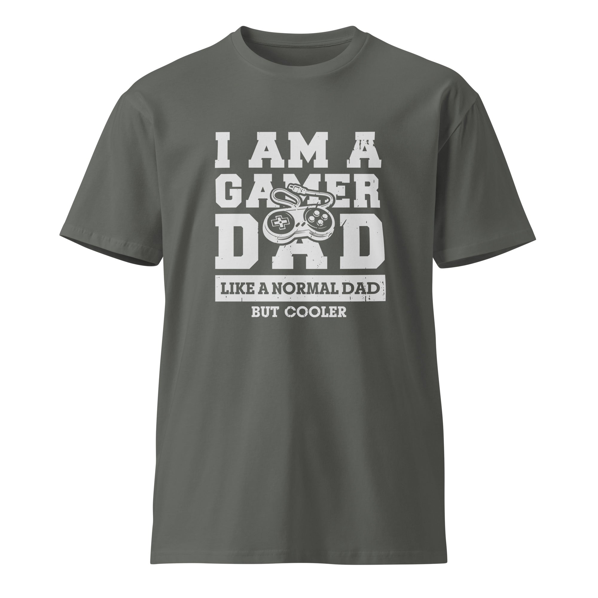 Retro Gamer Dad Premium Cotton T-Shirt | Gallory Hive