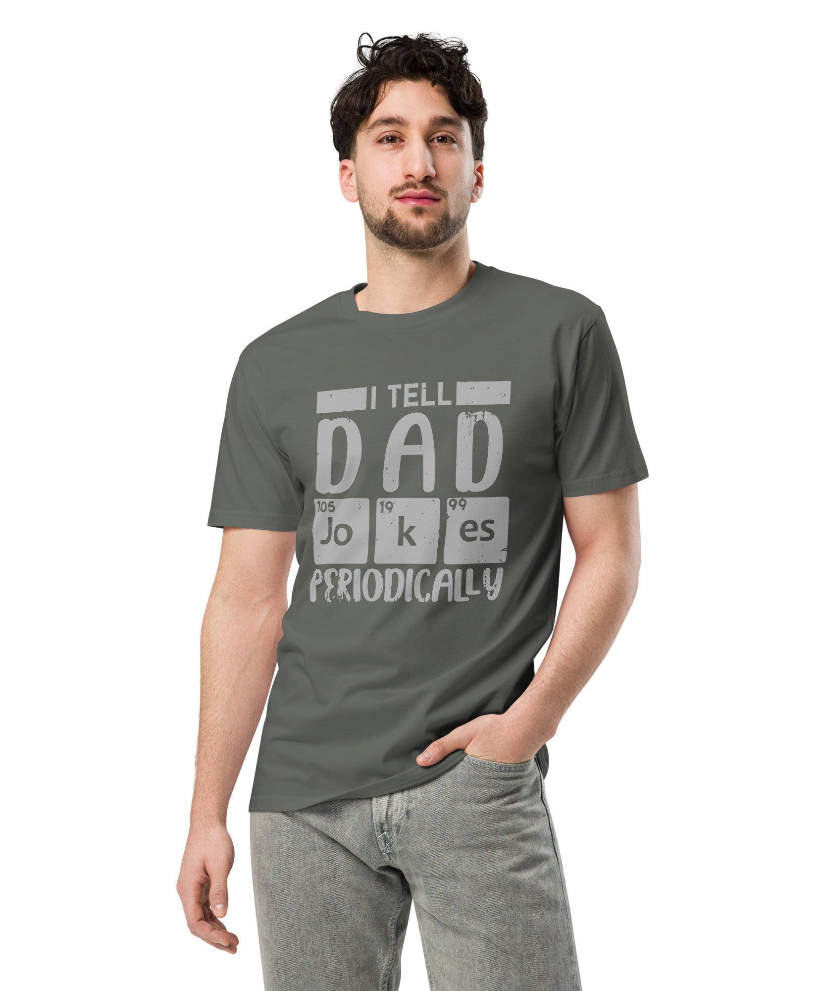 Dad Jokes Premium Cotton Unisex T-Shirt | Gallory Hive