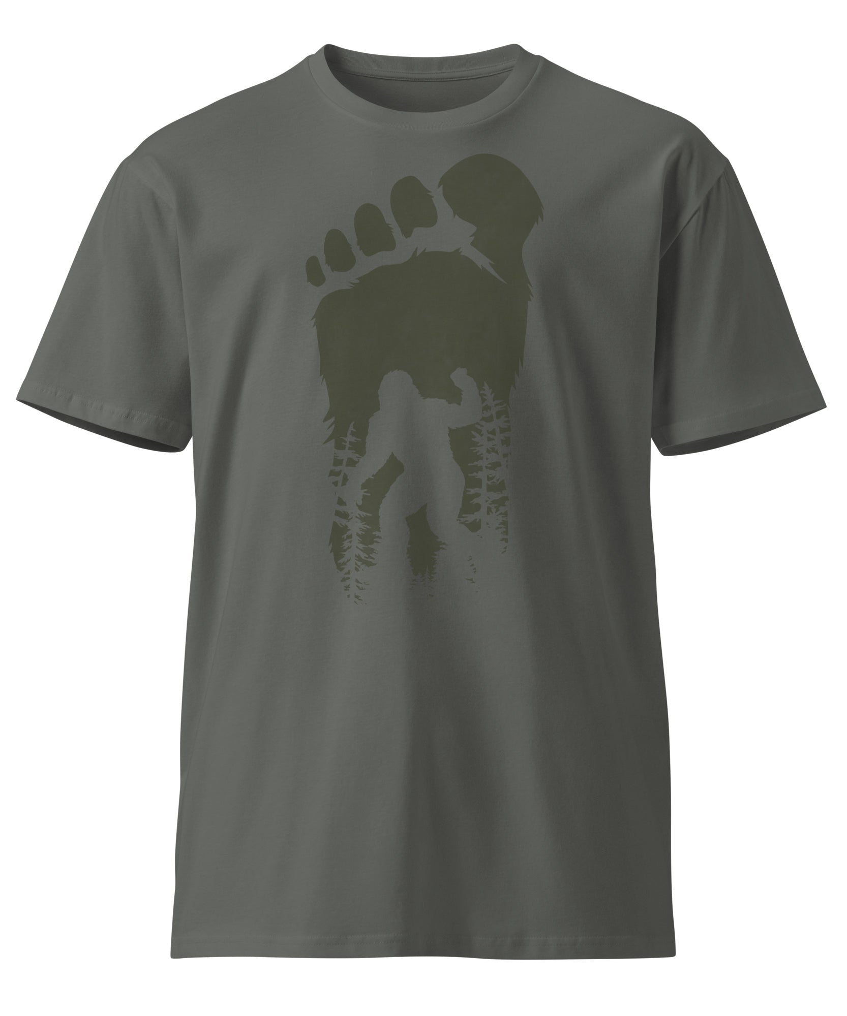 Bigfoot Shadow Art Unisex Graphic T-Shirt | Gallory Hive