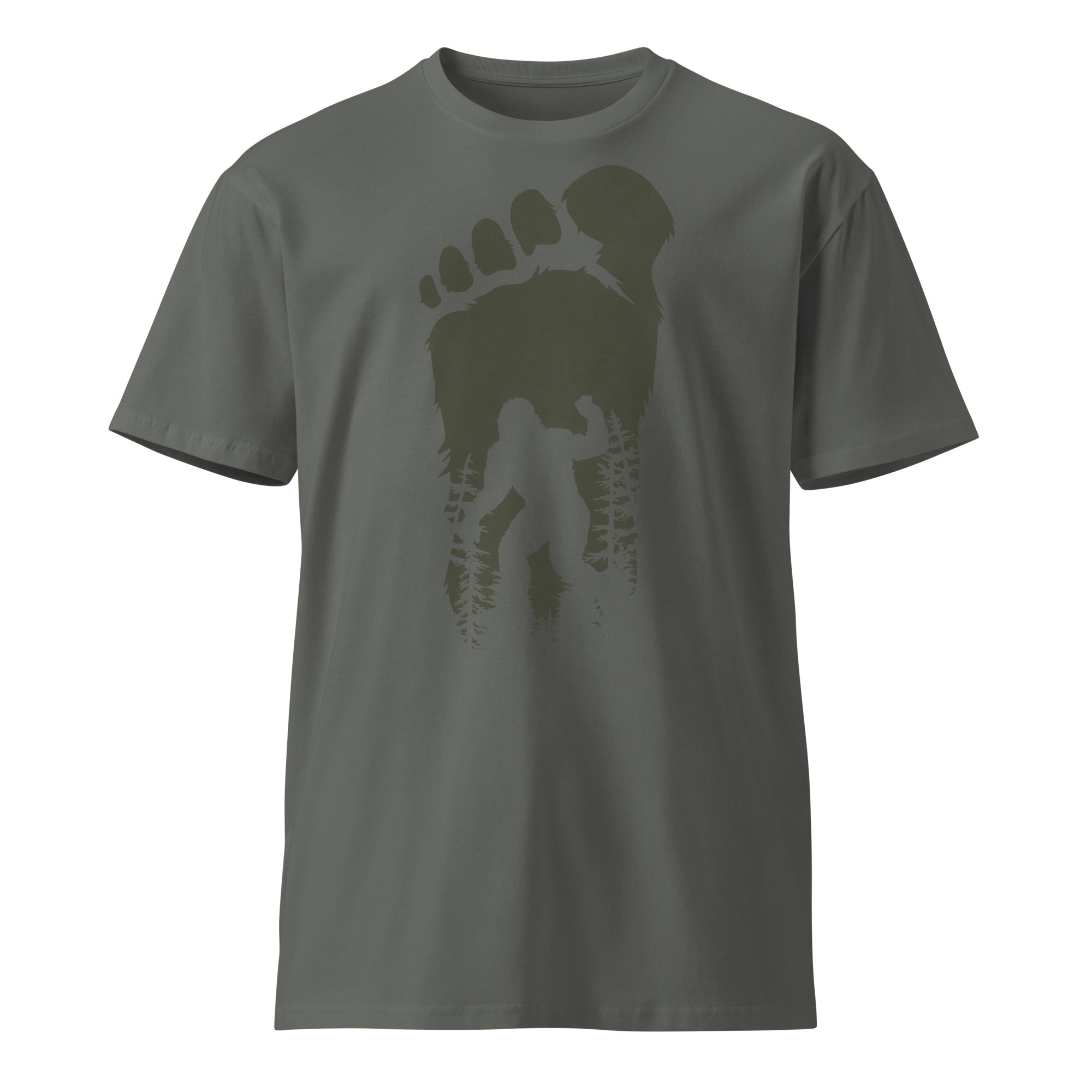 Bigfoot Shadow Art Unisex Graphic T-Shirt | Gallory Hive