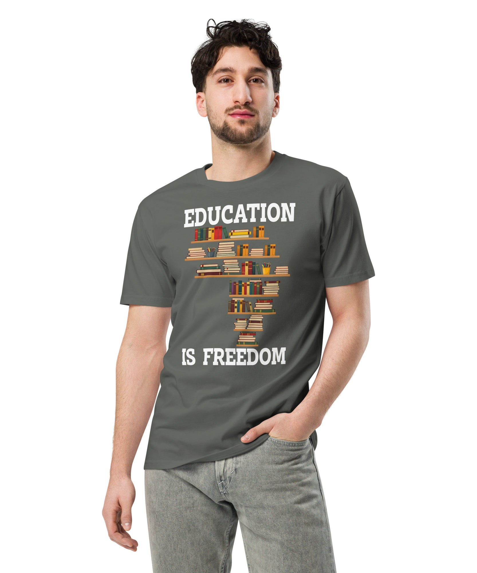 Education Is Freedom Unisex Premium T-Shirt | Gallory Hive