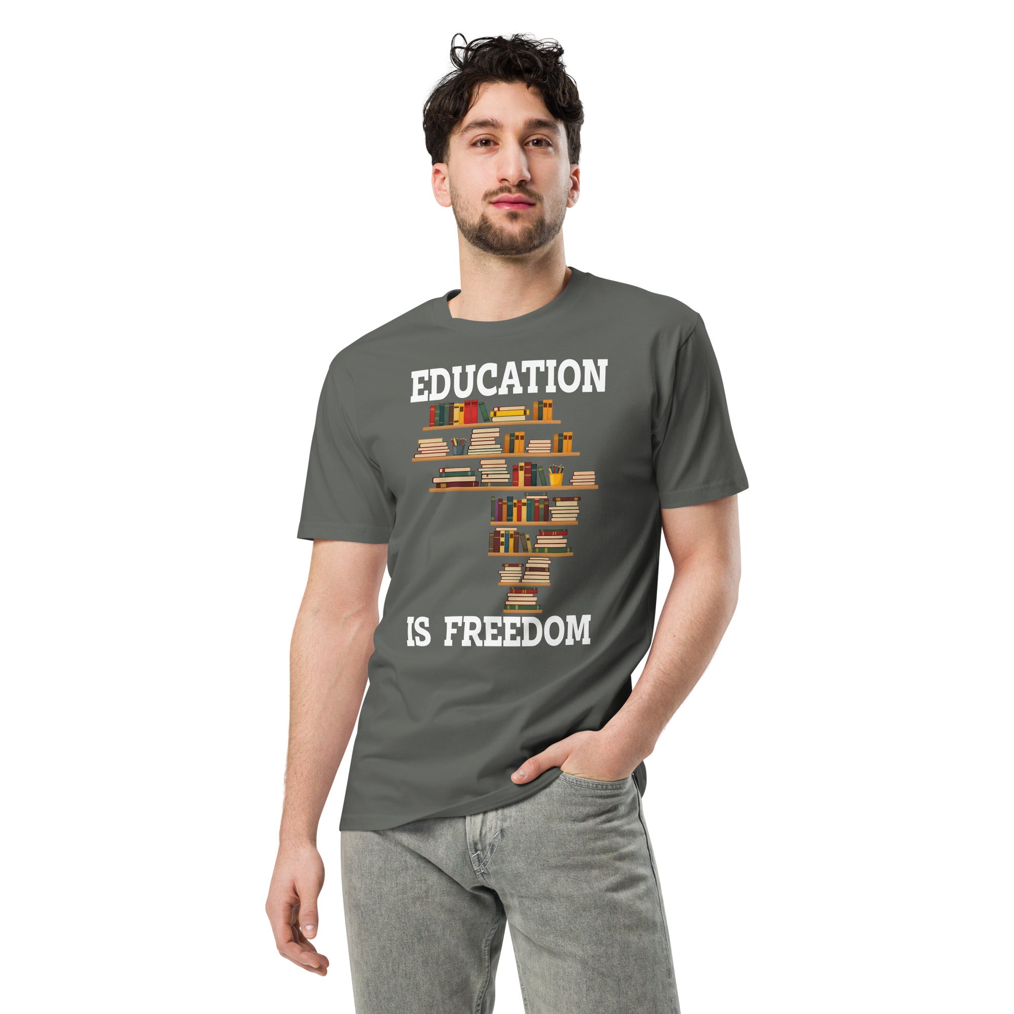 Education Is Freedom Unisex Premium T-Shirt | Gallory Hive