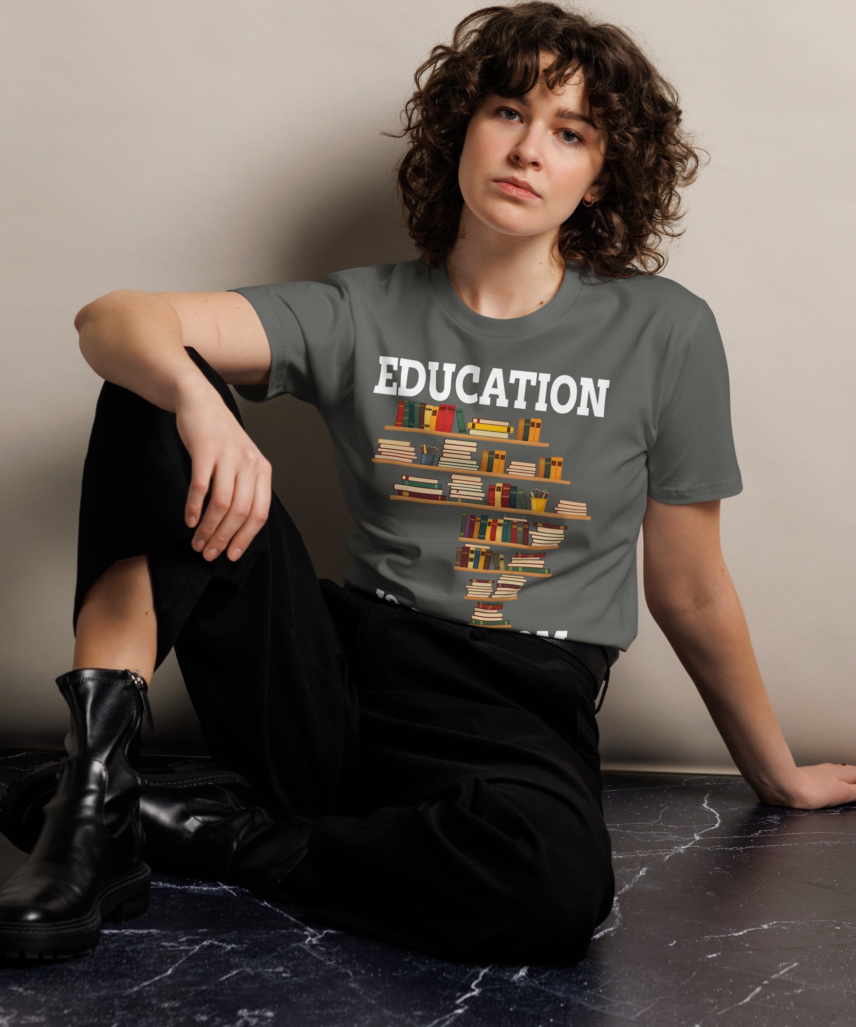 Education Is Freedom Unisex Premium T-Shirt | Gallory Hive