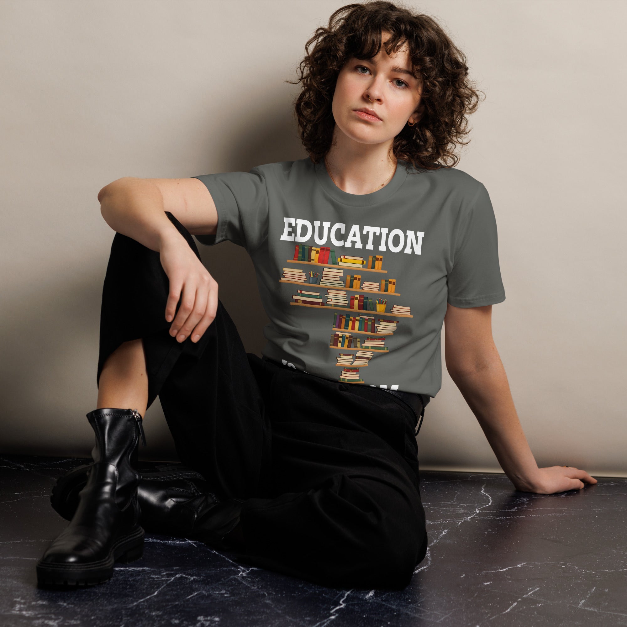 Education Is Freedom Unisex Premium T-Shirt | Gallory Hive