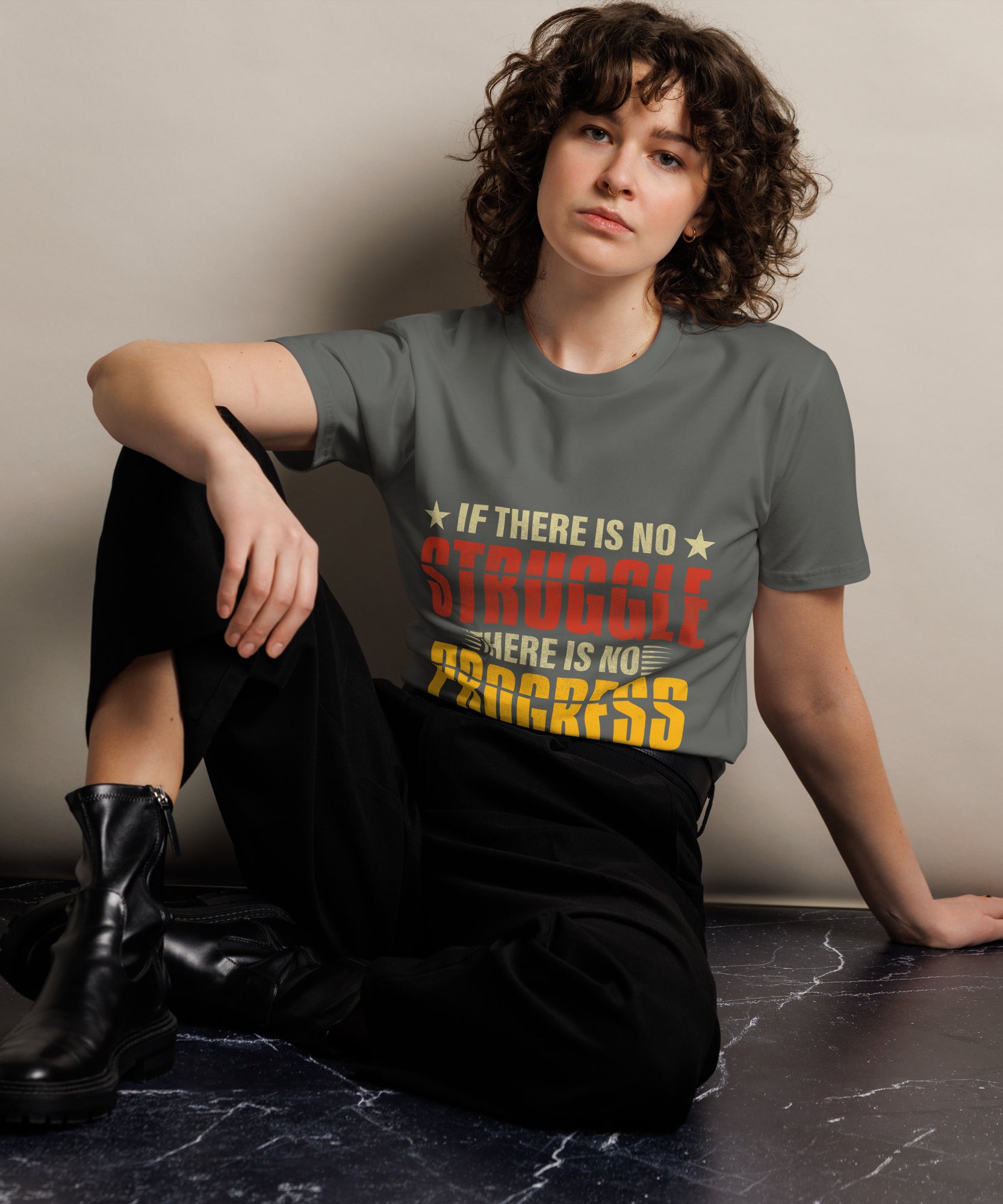 Motivational Quote Premium Unisex Cotton T-Shirt  Gallory Hive