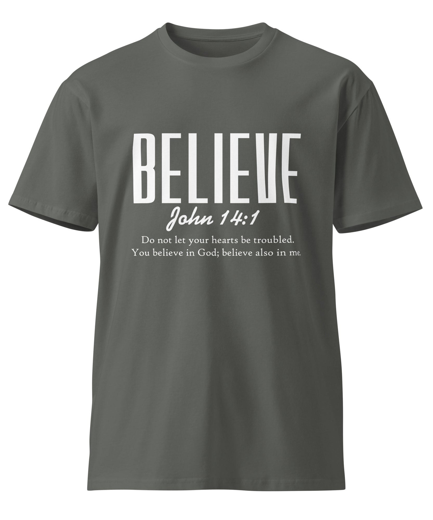 Believe Inspirational Unisex Premium Cotton T-Shirt | Gallory Hive