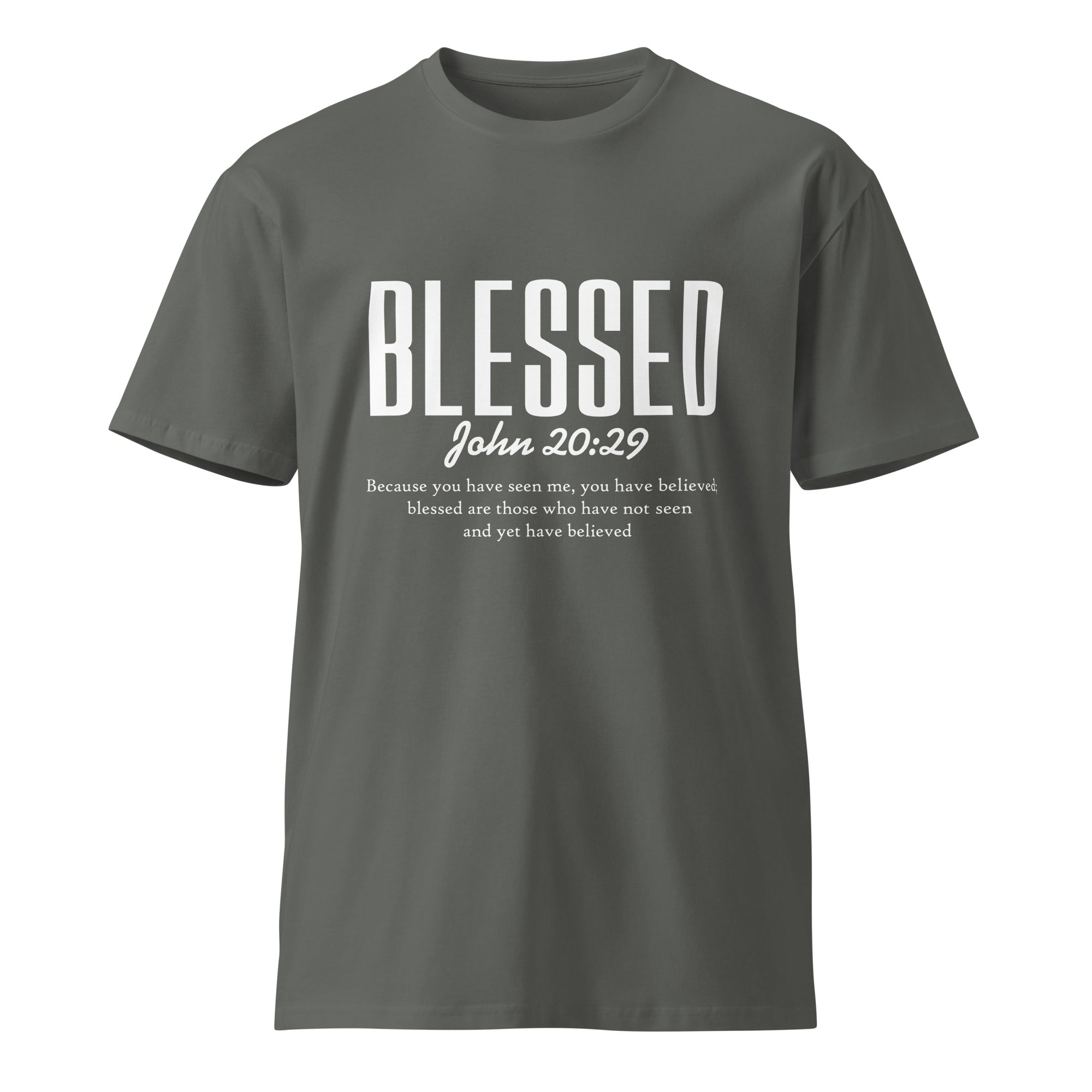 Blessed Faith Inspirational Unisex Premium Cotton T-Shirt | Gallory Hive