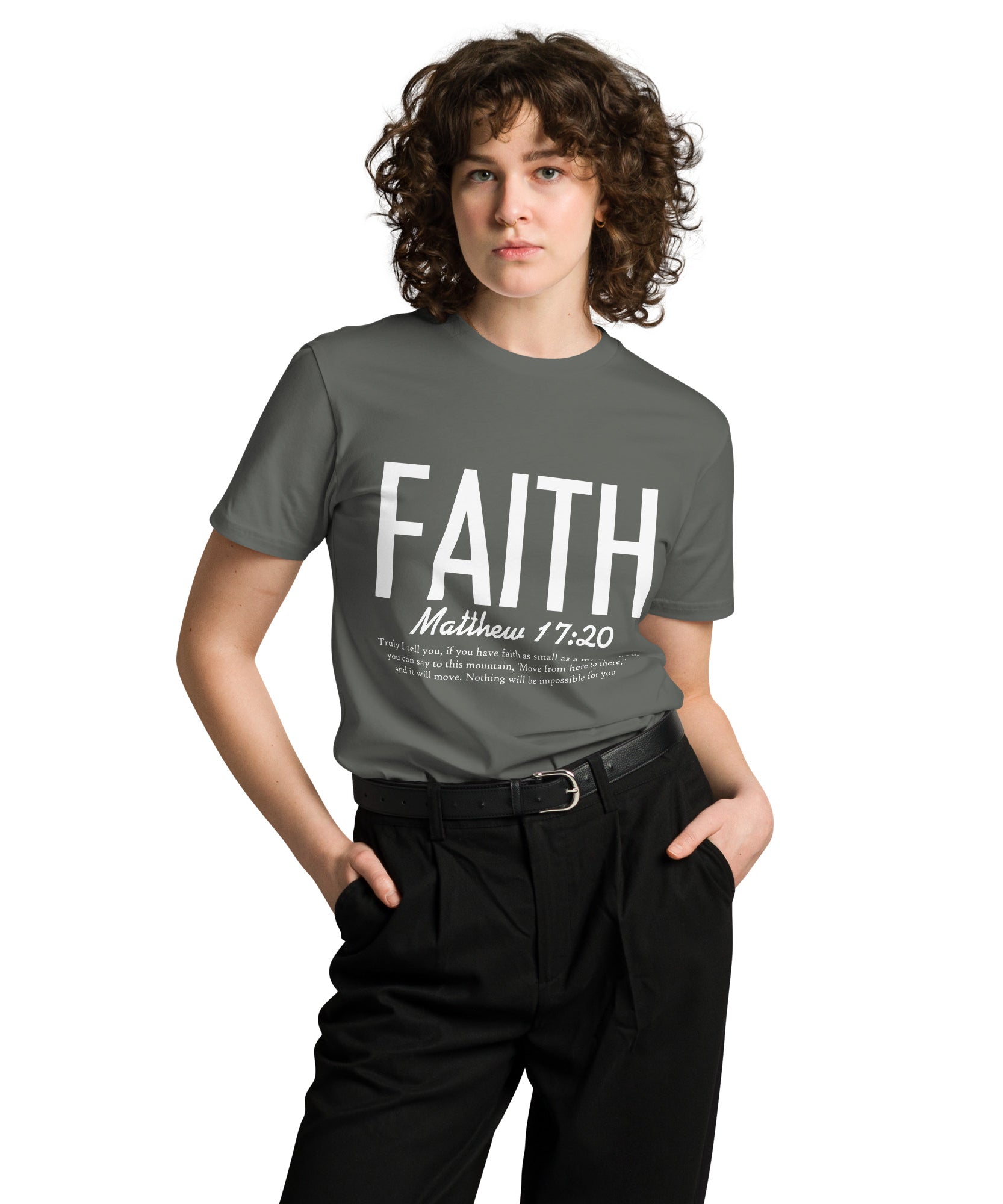 Faith Inspirational Premium Unisex Cotton T-Shirt | Gallory Hive