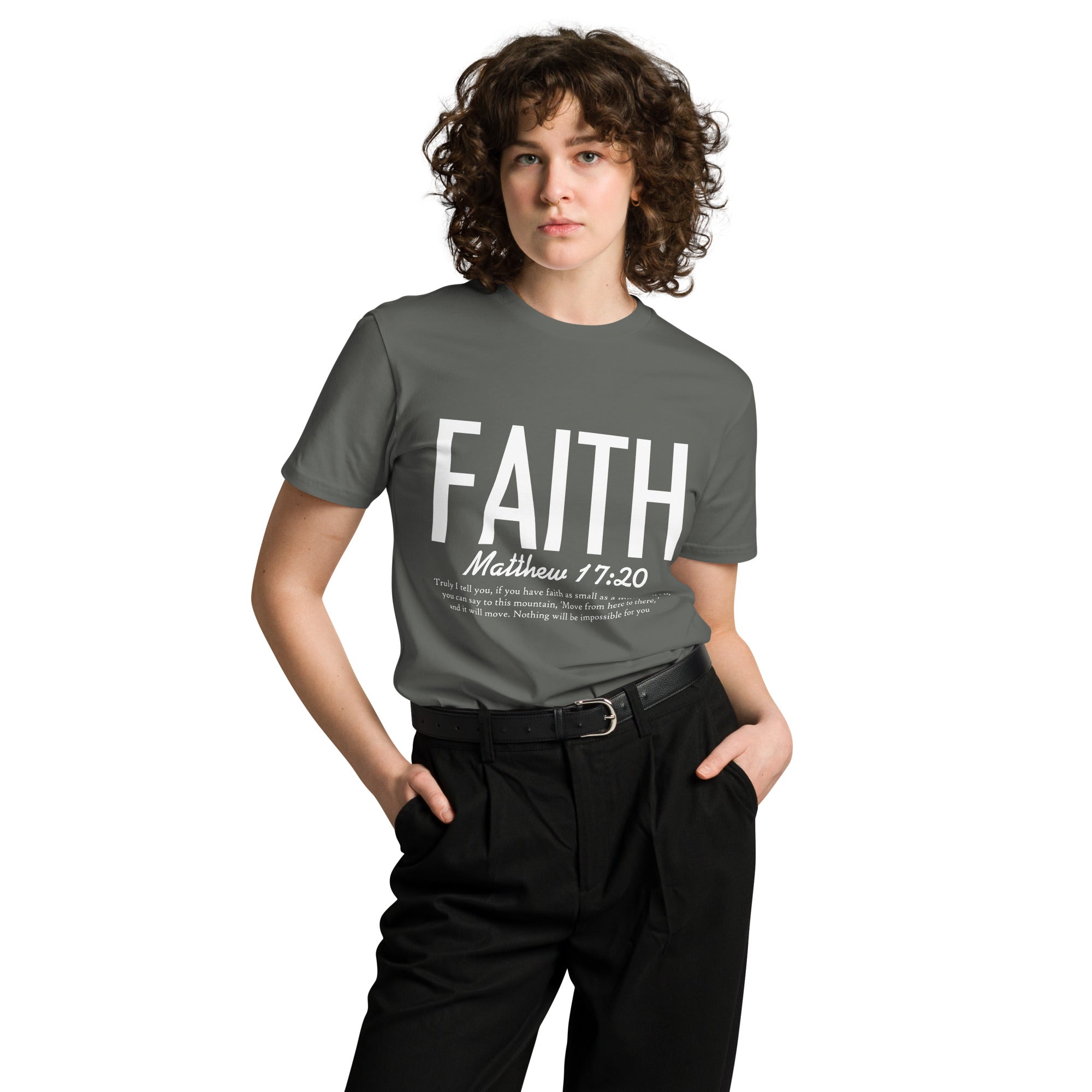 Faith Inspirational Premium Unisex Cotton T-Shirt | Gallory Hive