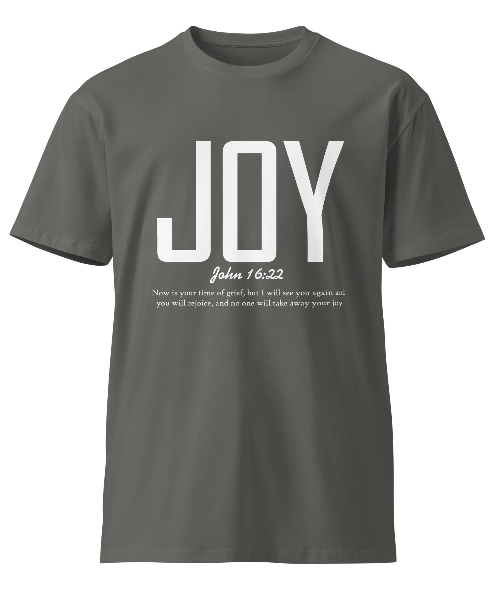 Joy Faith Inspirational Premium Unisex Cotton T-Shirt | Gallory Hive