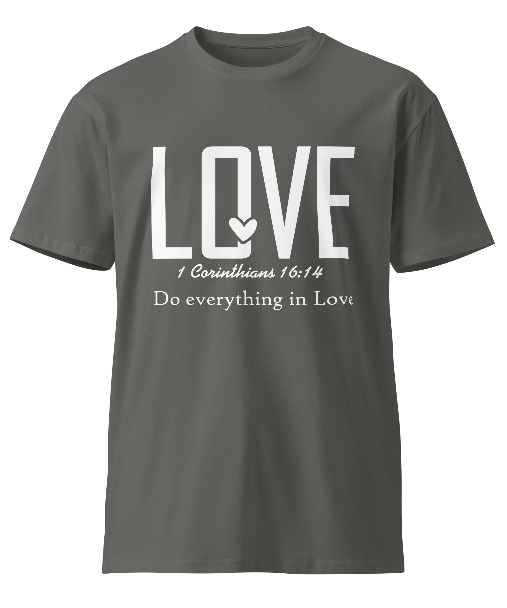 Love Faith Inspirational Premium Unisex Cotton T-Shirt | Gallory Hive