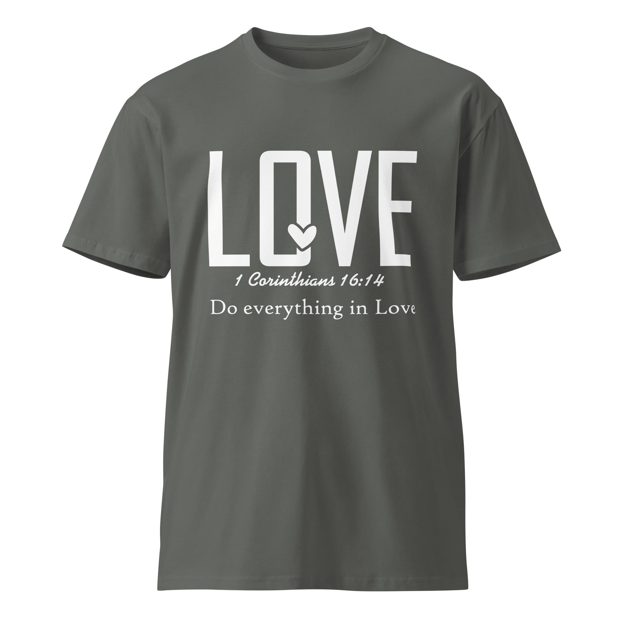 Love Faith Inspirational Premium Unisex Cotton T-Shirt | Gallory Hive