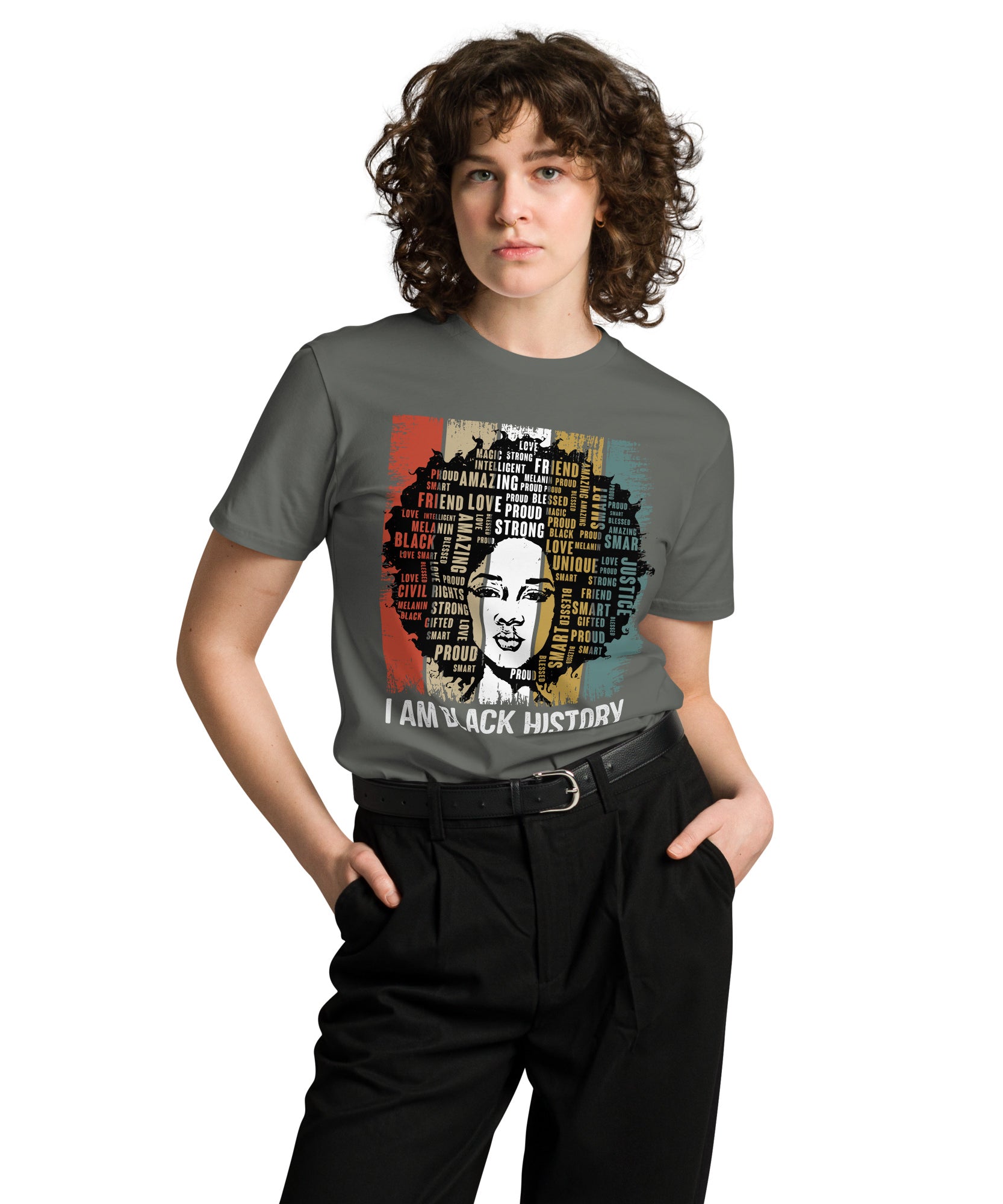 Black History Pride Premium Unisex Cotton T-Shirt | Gallory Hive