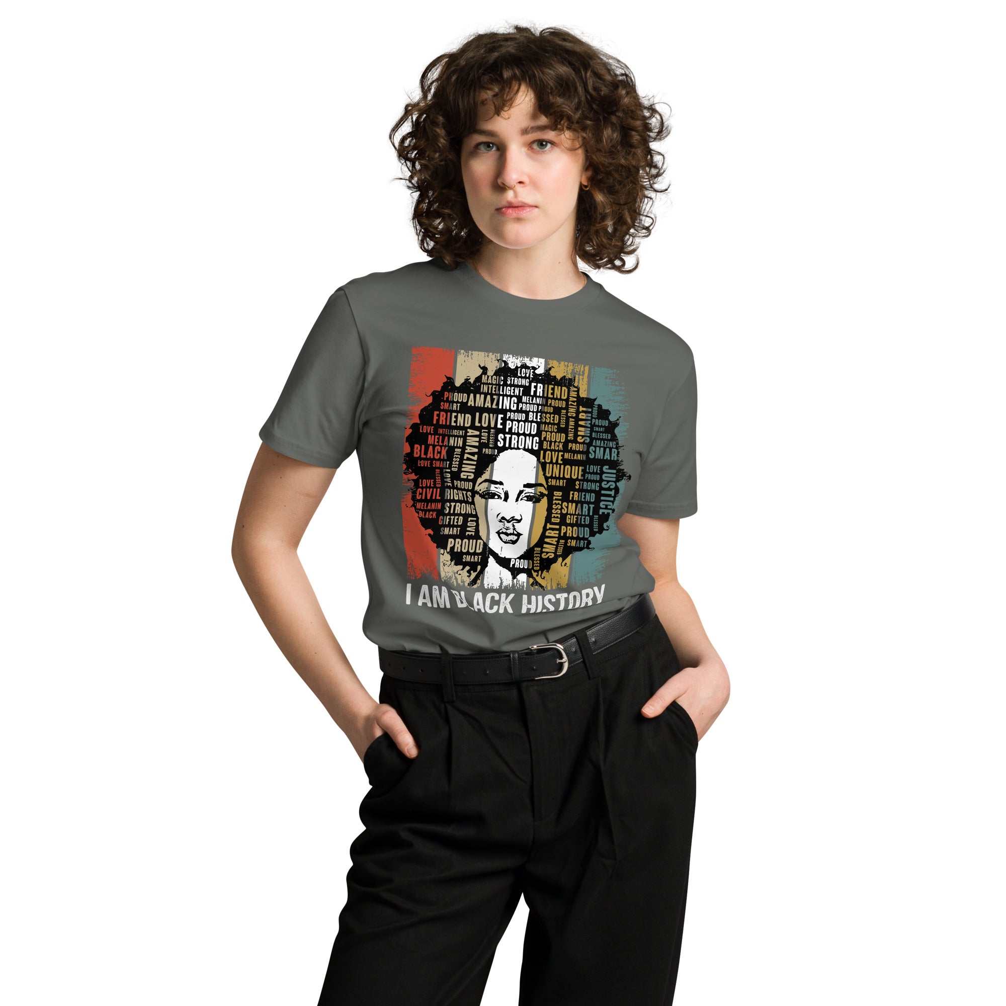 Black History Pride Premium Unisex Cotton T-Shirt | Gallory Hive