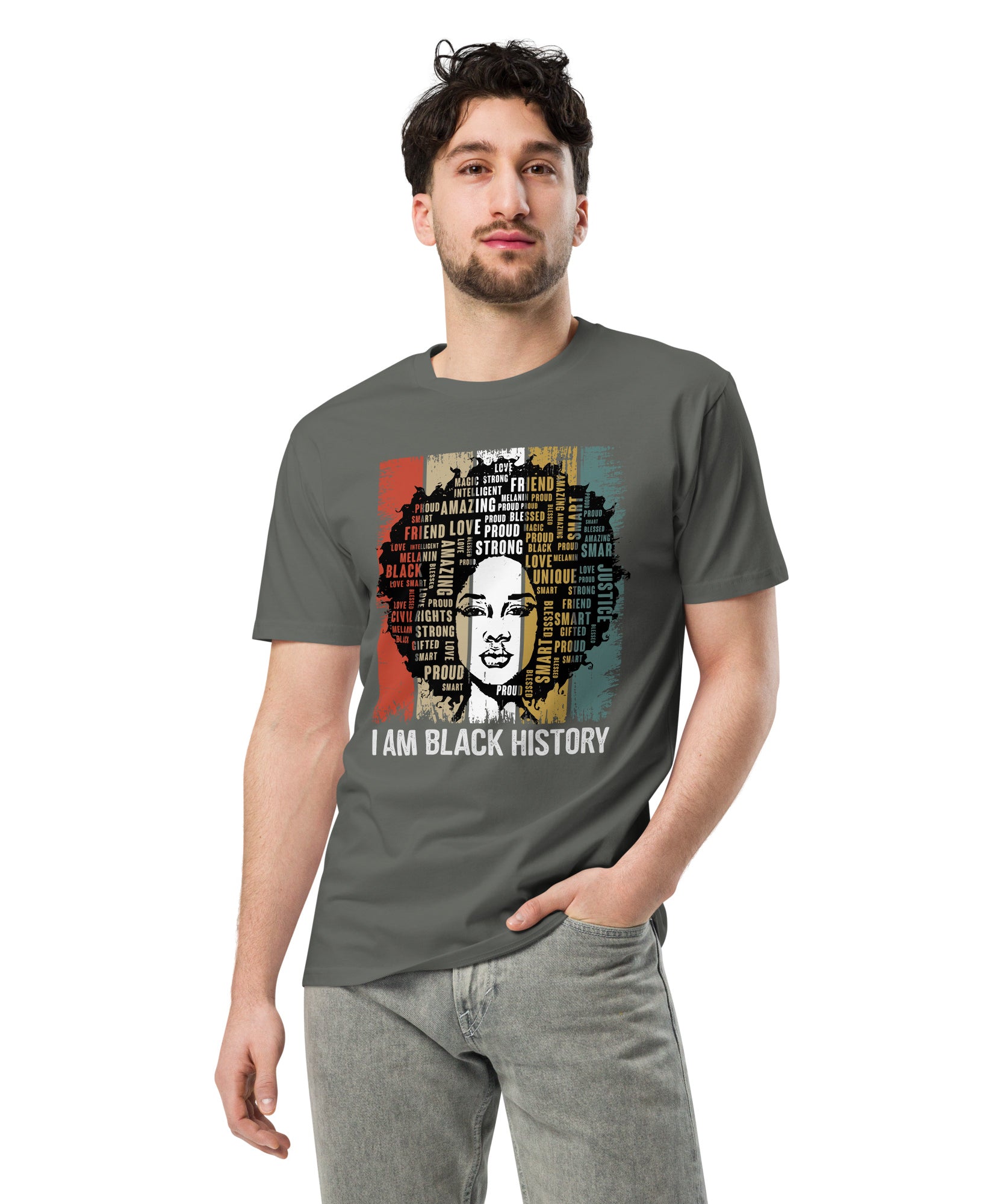 Black History Pride Premium Unisex Cotton T-Shirt | Gallory Hive