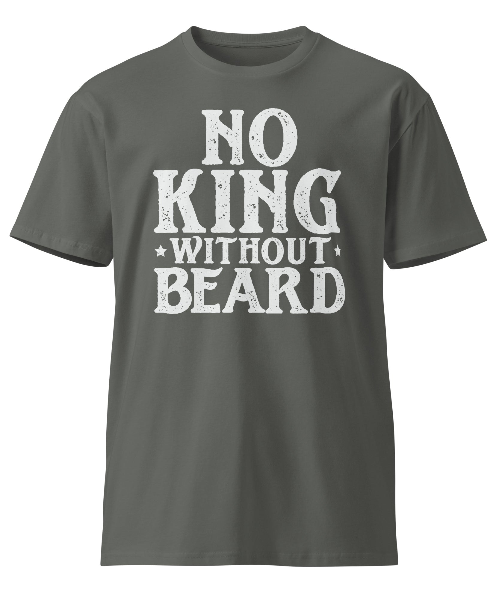 No King Without Beard Unisex Premium Cotton T-Shirt | Gallory Hive