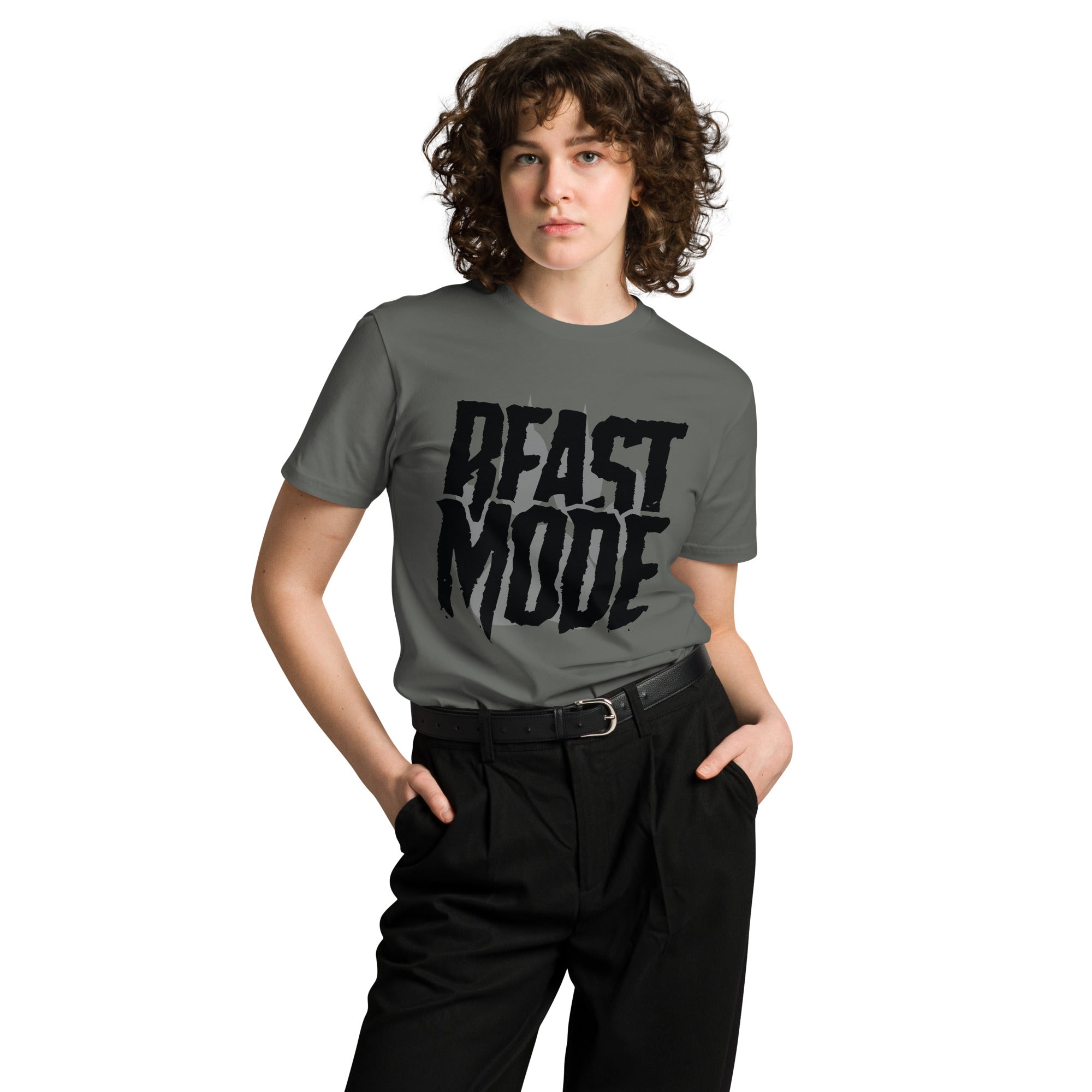 Beast Mode Workout Graphic Cotton T-Shirt | Gallory Hive