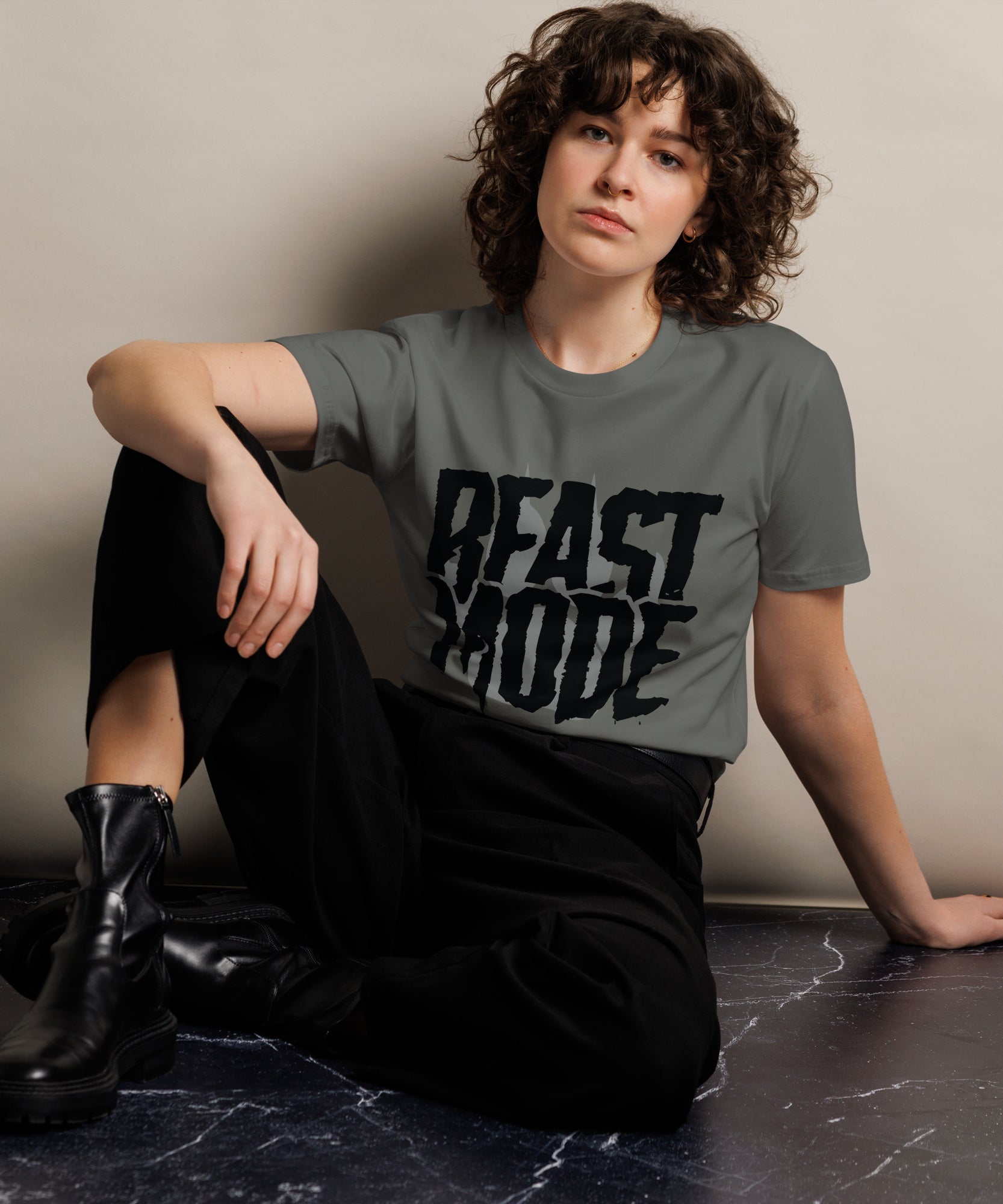 Beast Mode Workout Graphic Cotton T-Shirt | Gallory Hive
